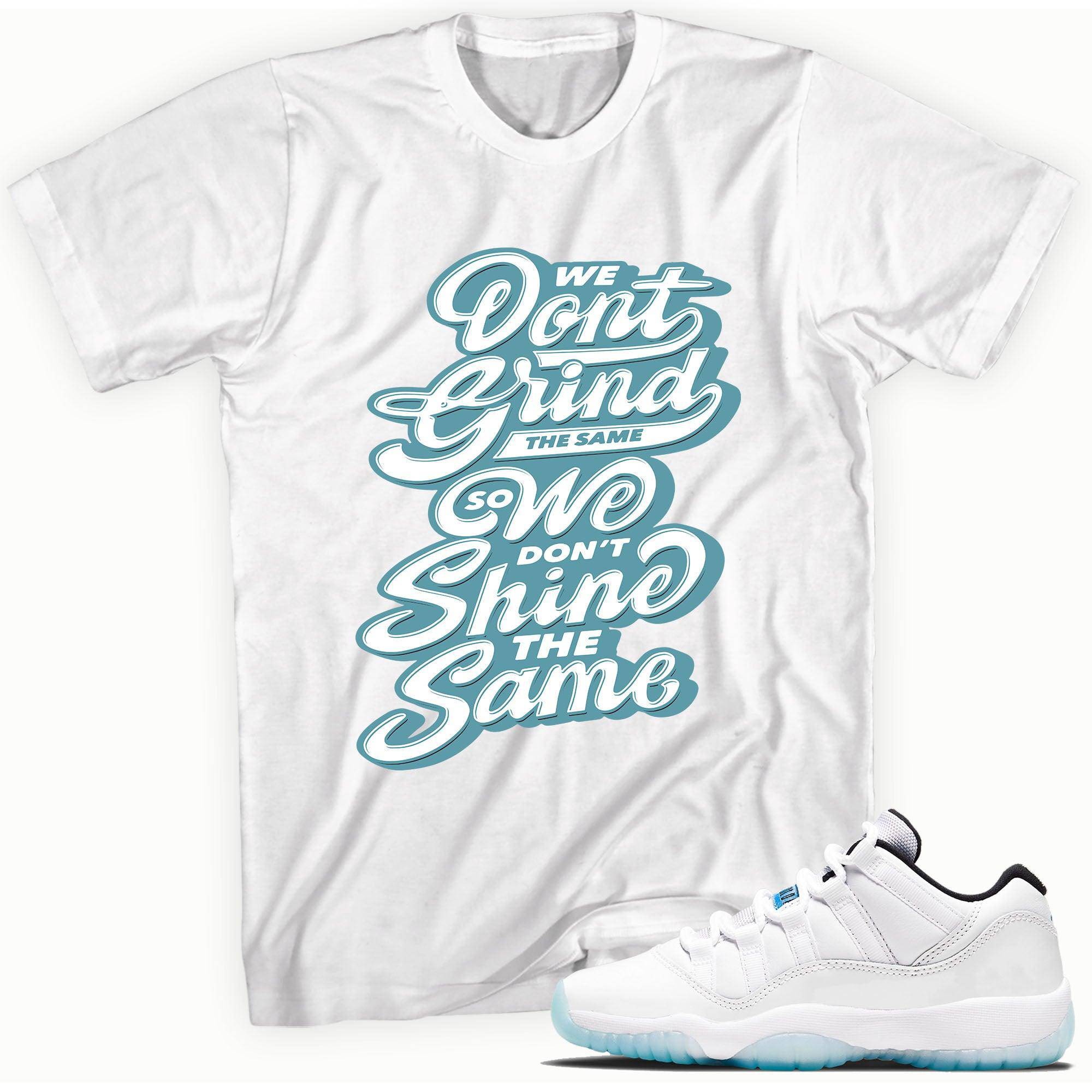 11s Low Legend Blue Shirt We Grind