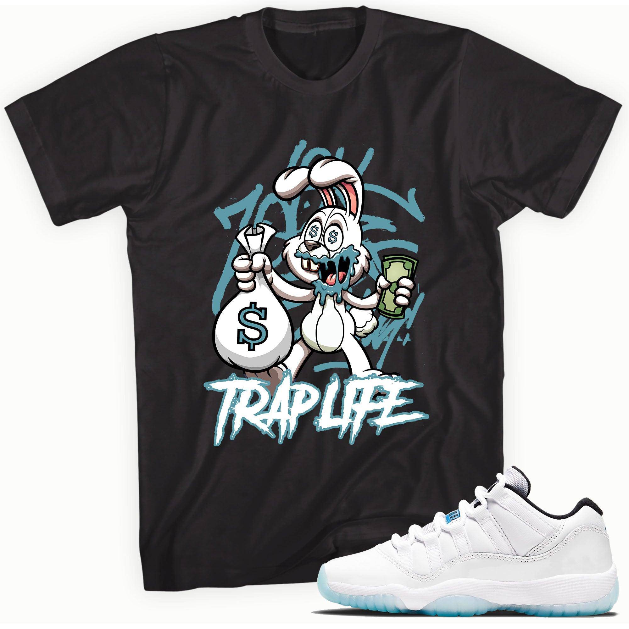 11s Low Legend Blue Shirt Trap Life