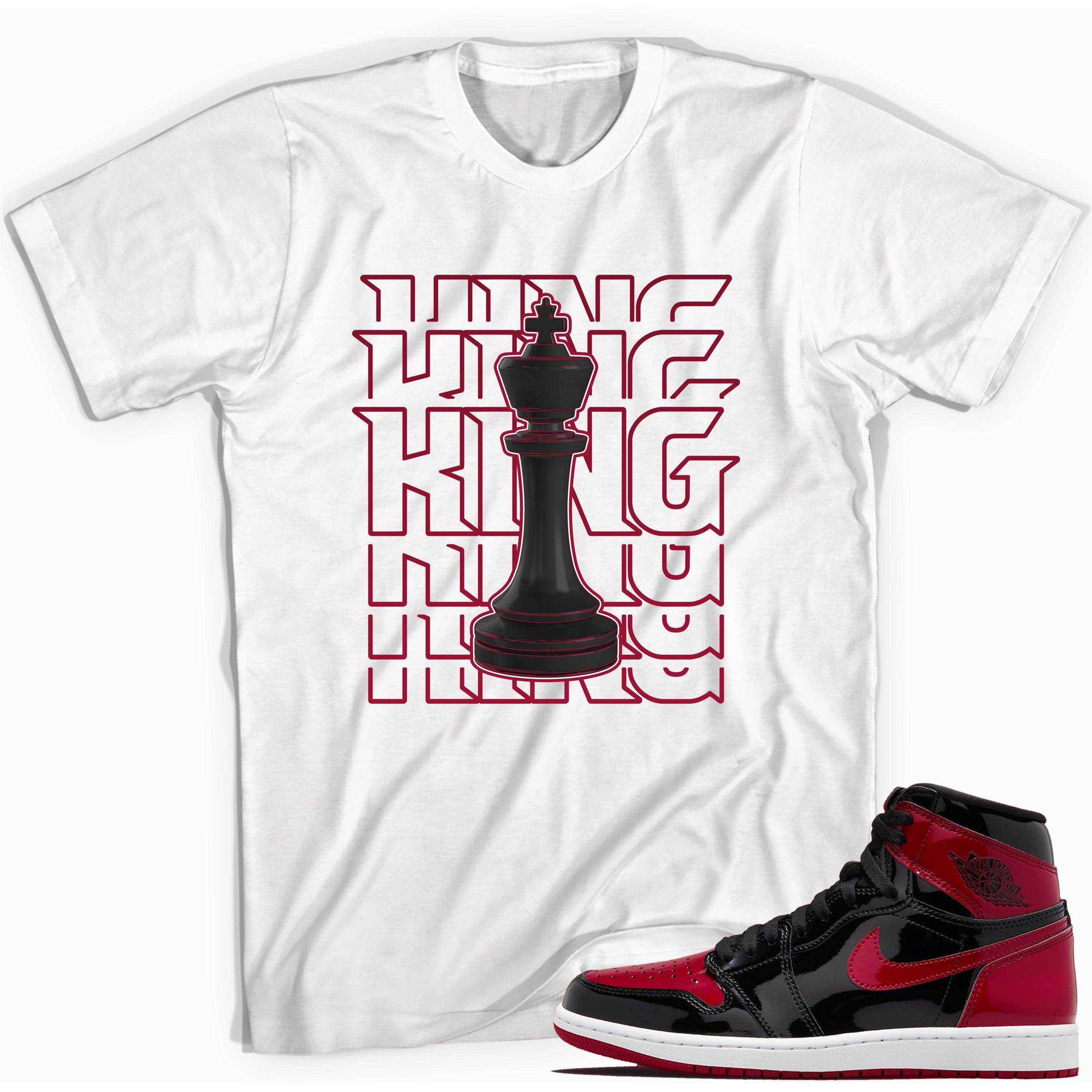 1s Patent Leather Bred Air HOLIDAY 2021 Shirt King Chess