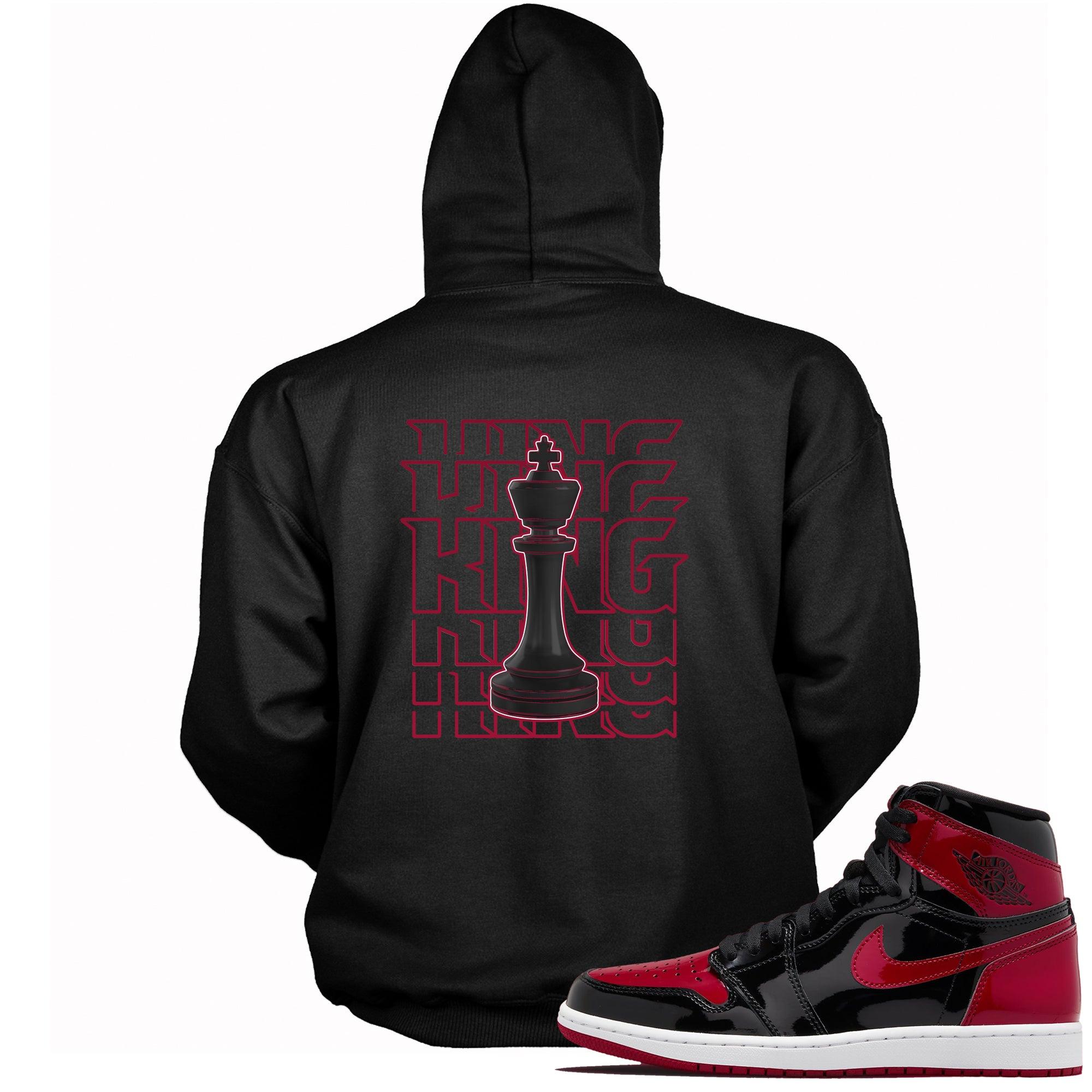 1s Patent Leather Bred Air HOLIDAY 2021 Hoodie King Chess