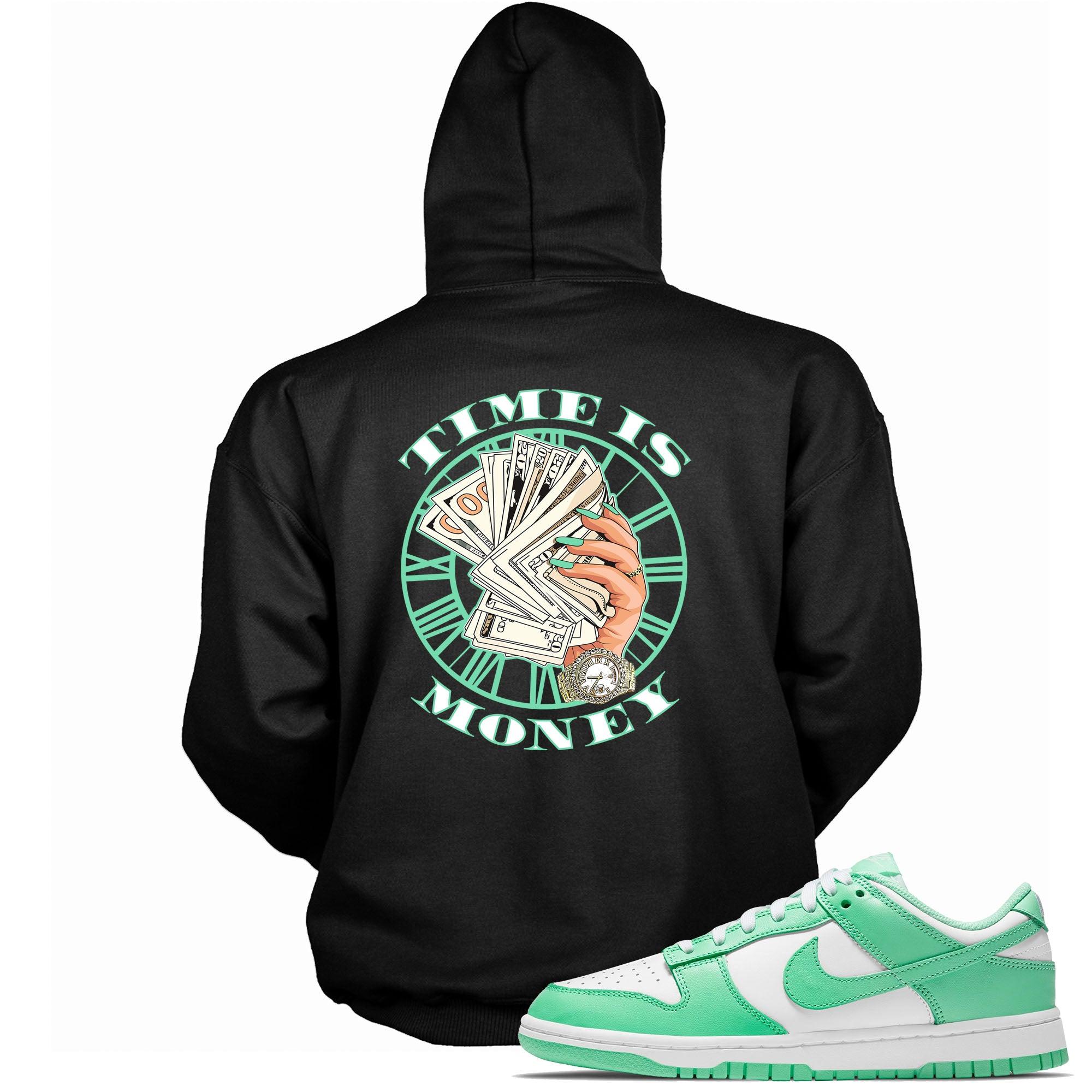 Dunks Low Green Glow Hoodie Time Is Money