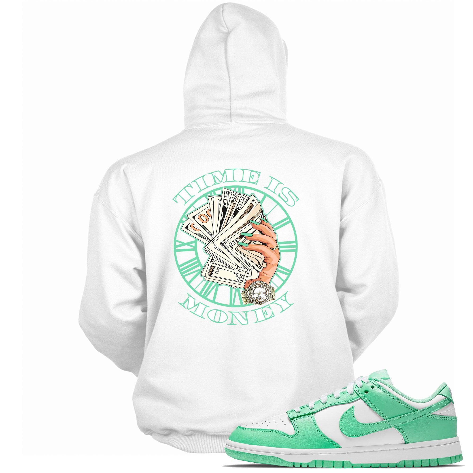 Dunks Low Green Glow Hoodie Time Is Money