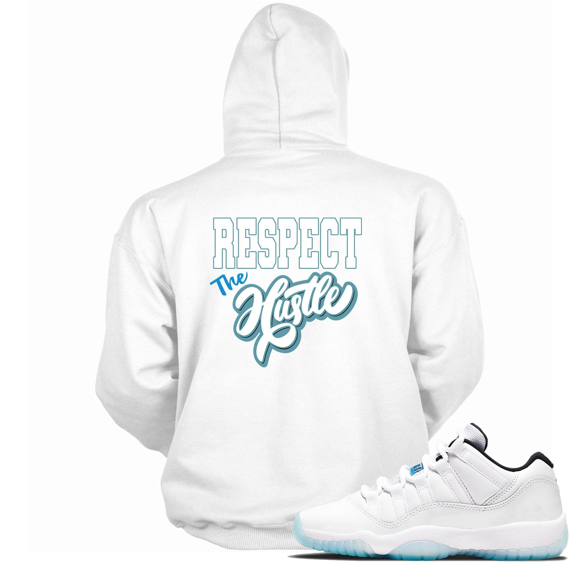 11s Low Legend Blue Hoodie Respect The Hustle