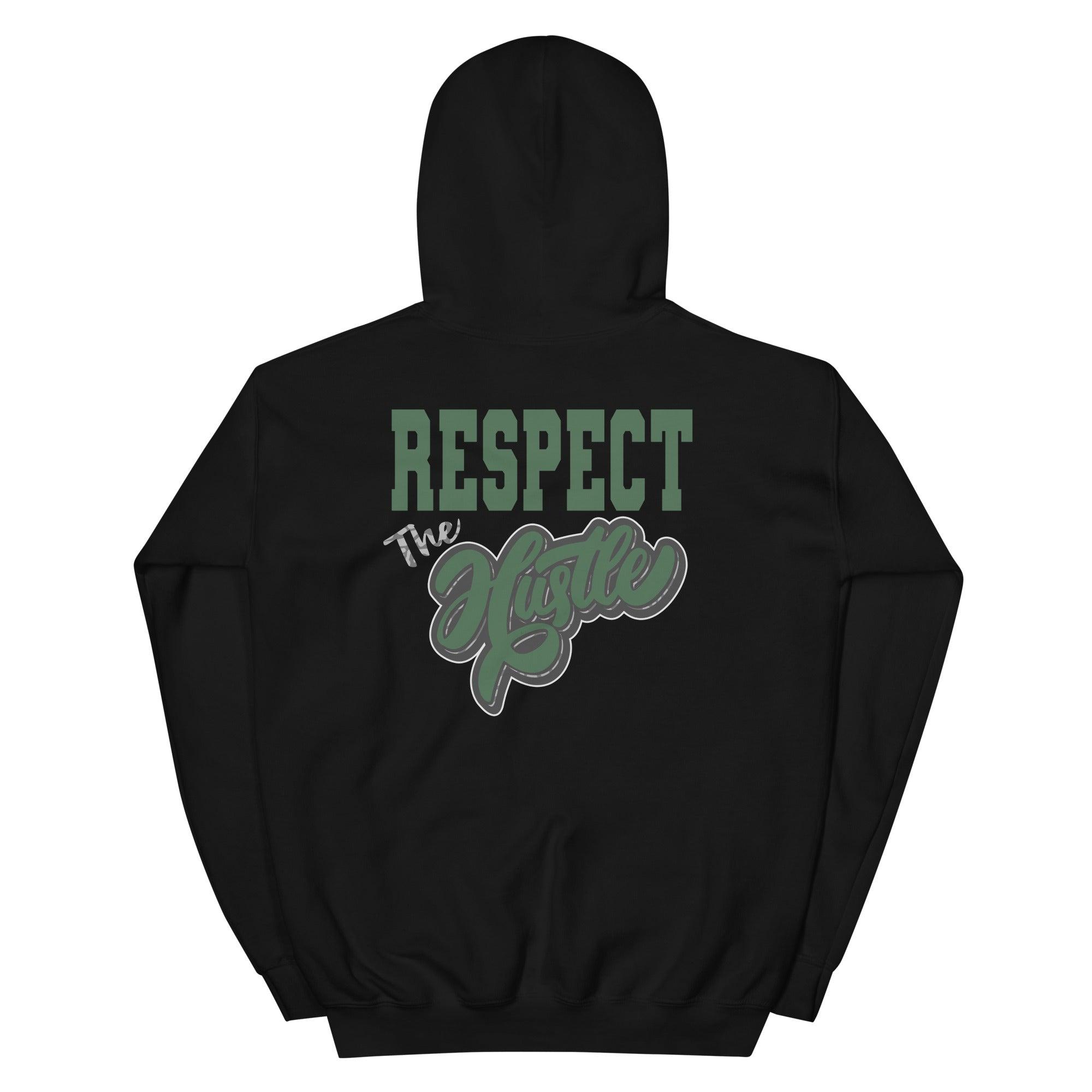 3s Pine Green Hoodie Respect The Hustle