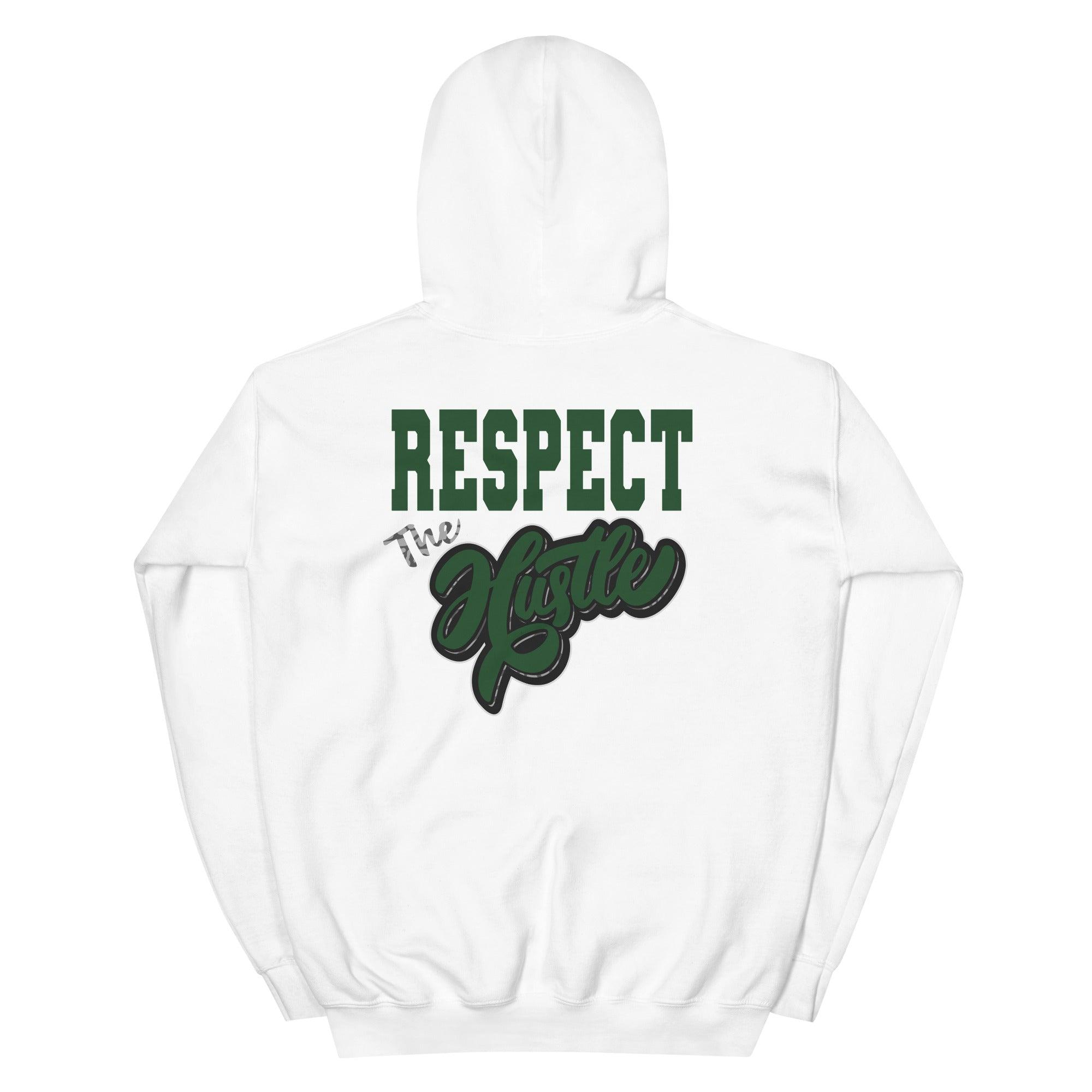 3s Pine Green Hoodie Respect The Hustle