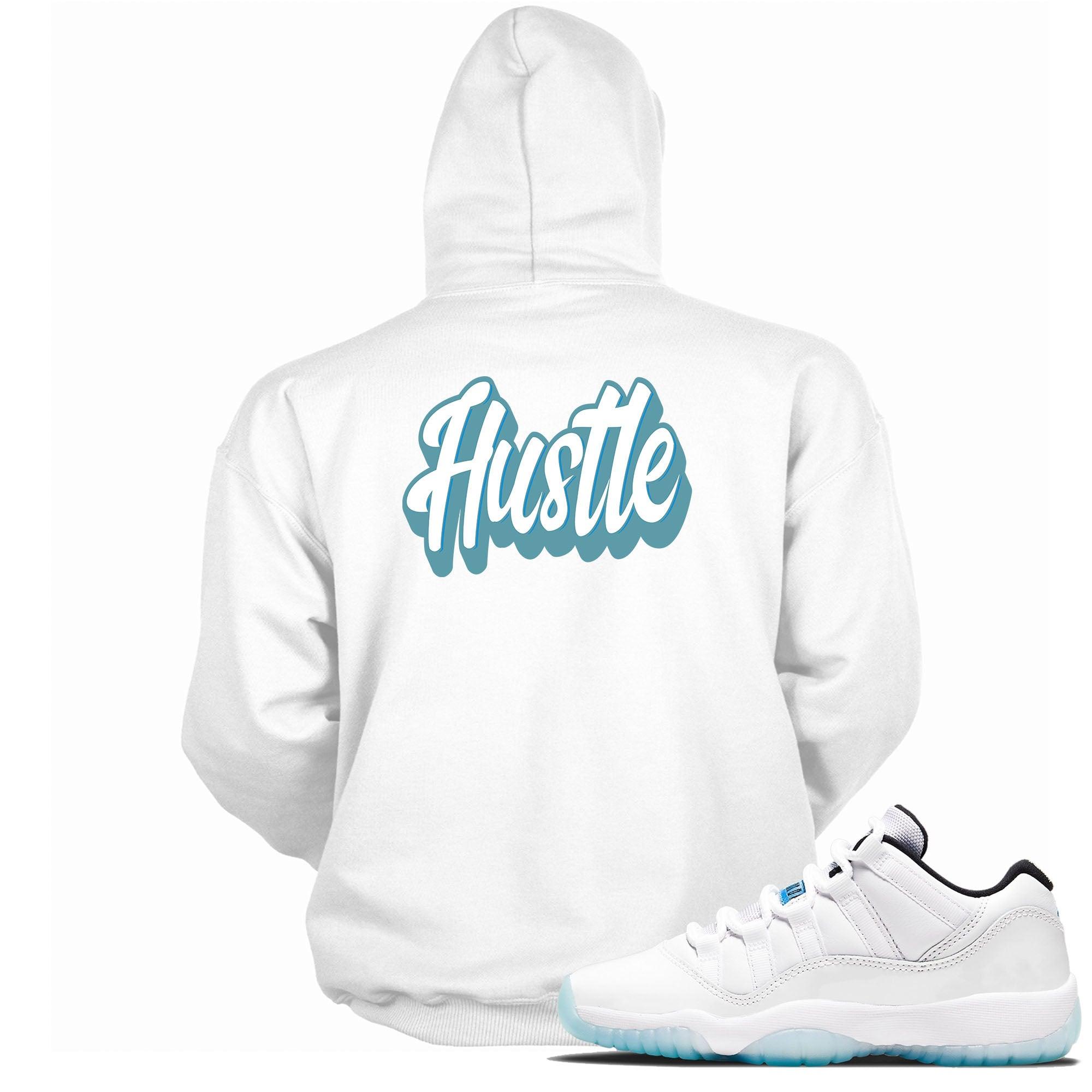 11s Low Legend Blue Hoodie Hustle