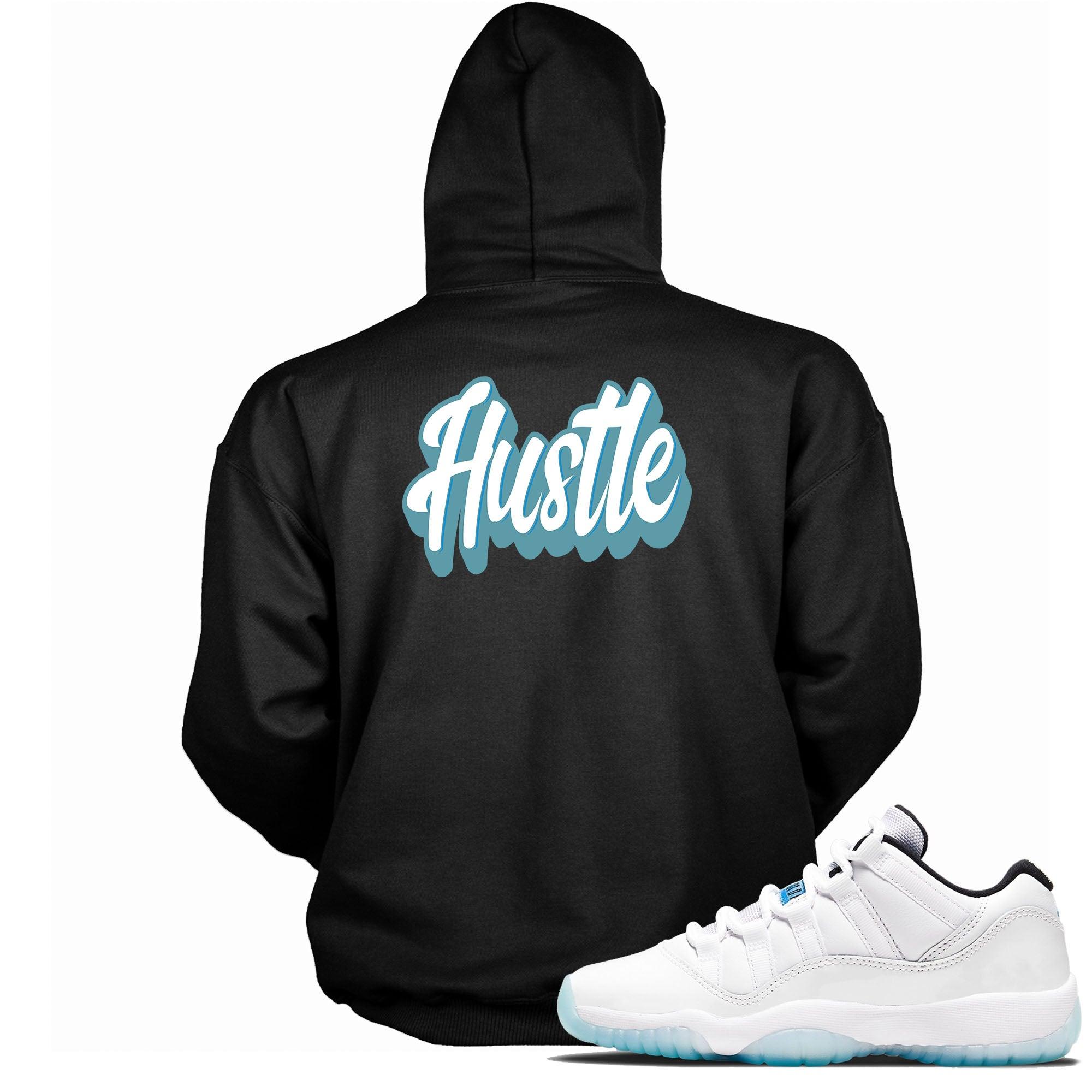 11s Low Legend Blue Hoodie Hustle