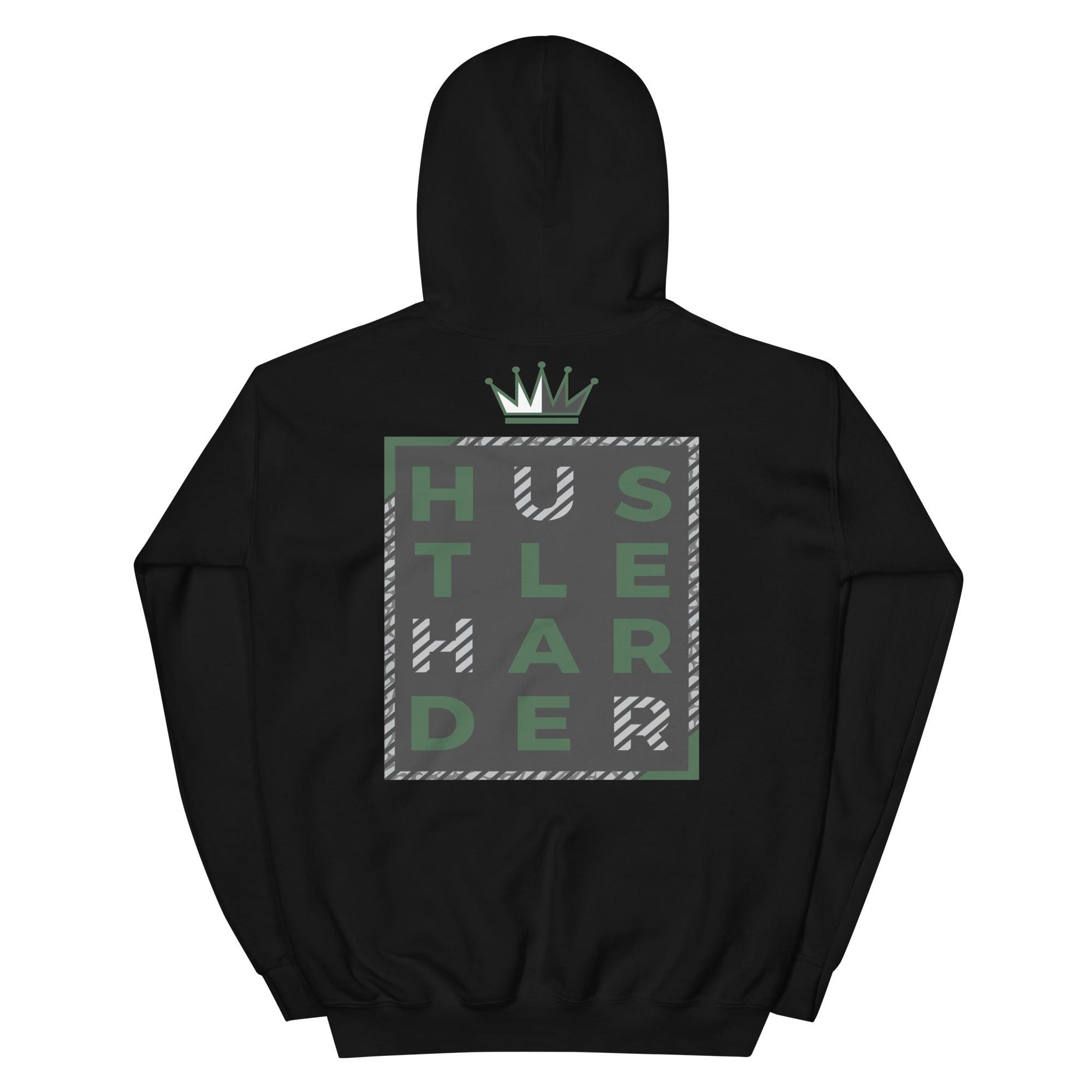 3s Pine Green Hoodie Hustle Harder