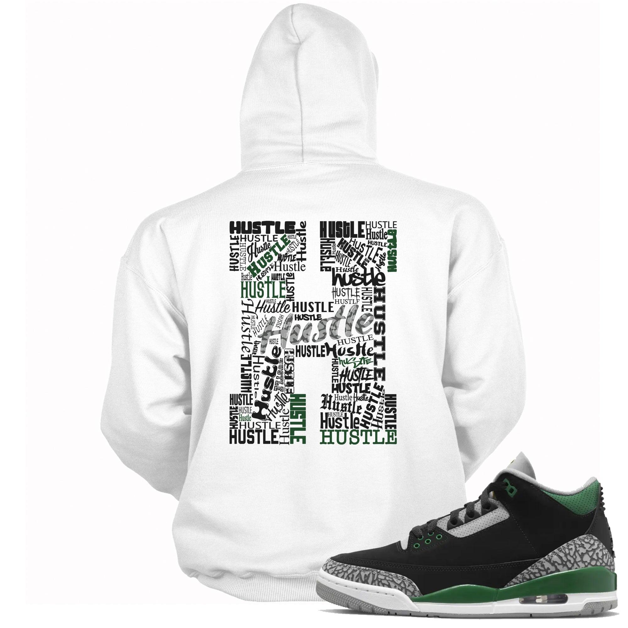 3s Pine Green Hoodie H For Hustle