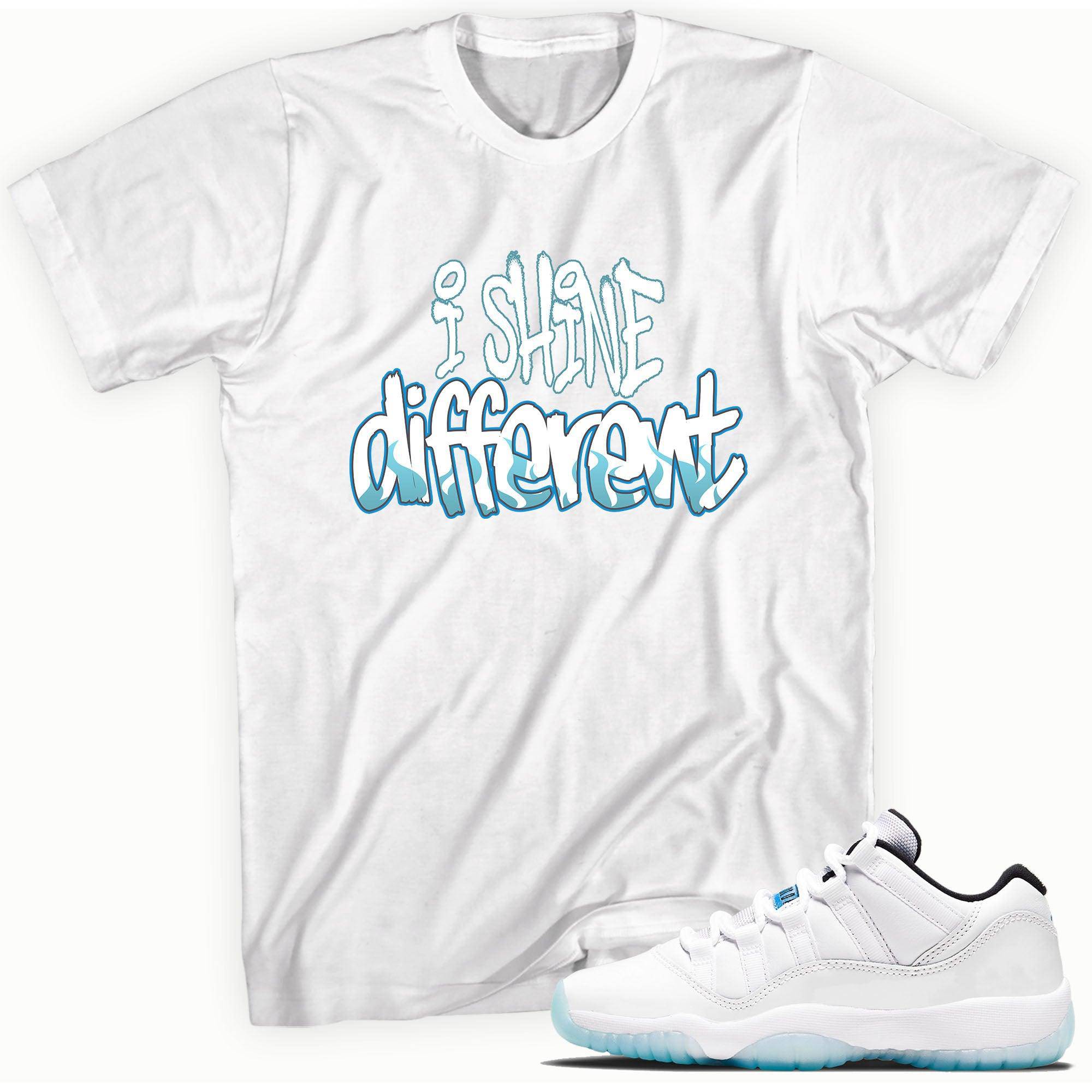 11s Low Legend Blue Shirt Shine Different