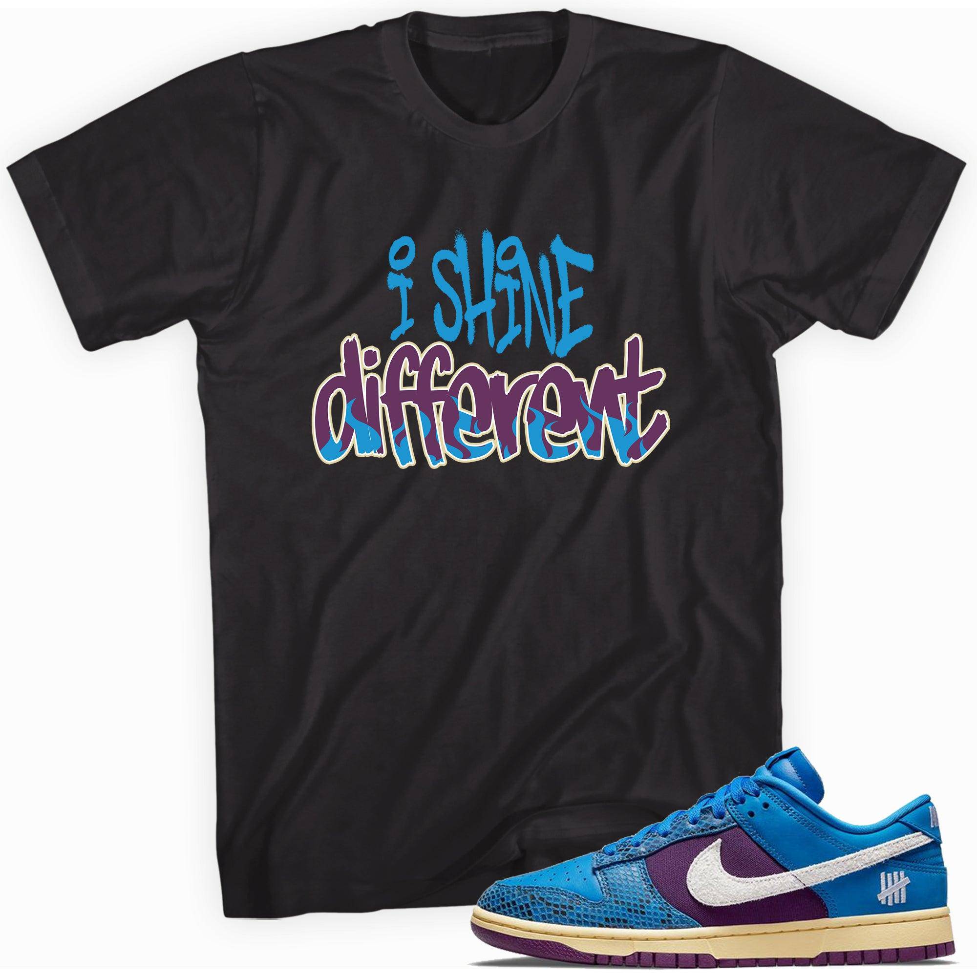 Dunks Low Undefeated 5 On It Dunk vs AF1 Shirt Shine Different