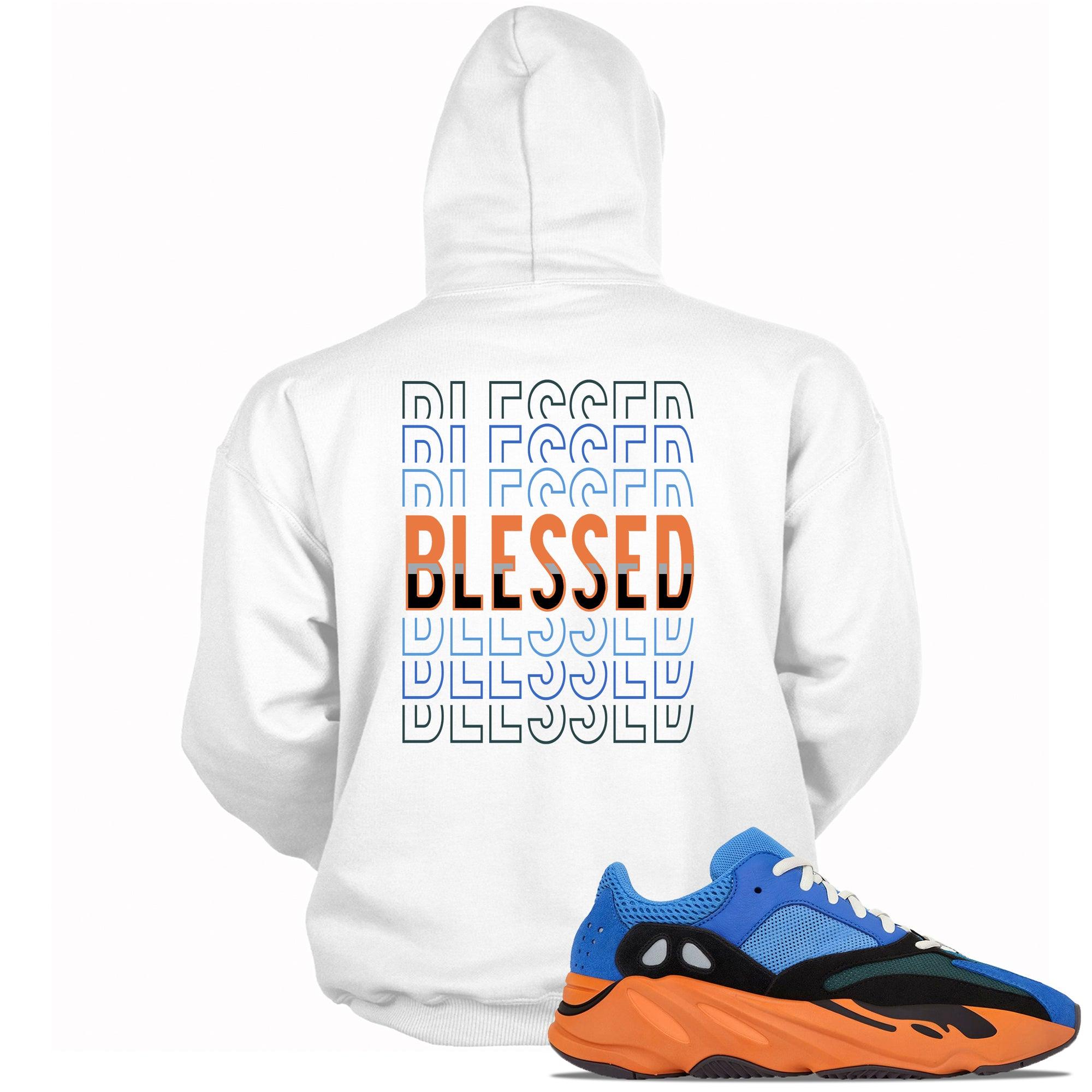 Yeezy Boost 700 Bright Blue Hoodie Blessed