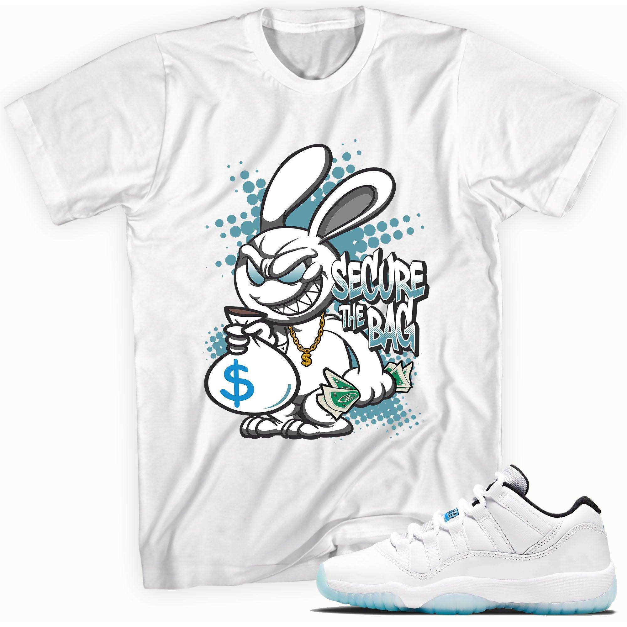 11s Low Legend Blue Shirt Secure The Bag