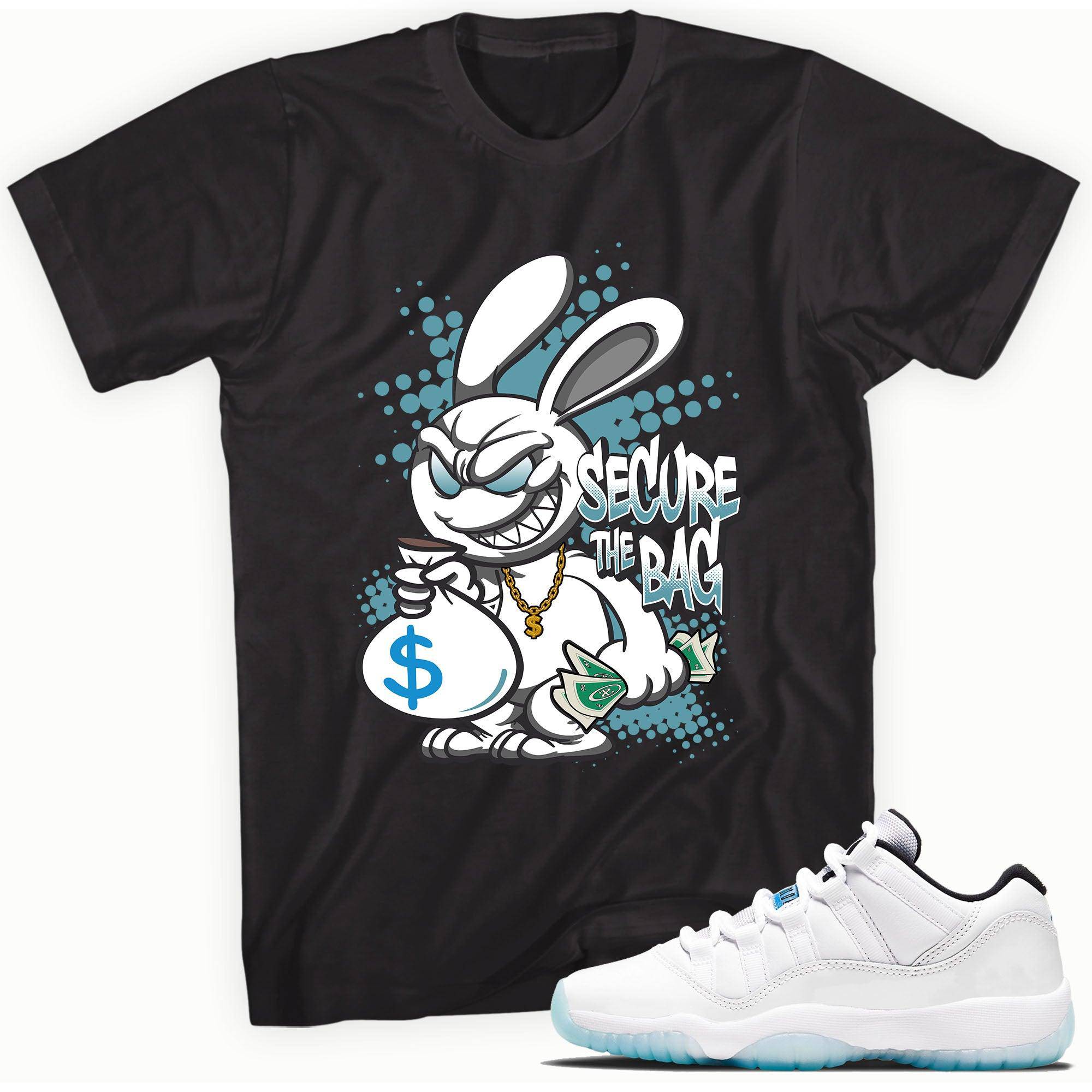 11s Low Legend Blue Shirt Secure The Bag