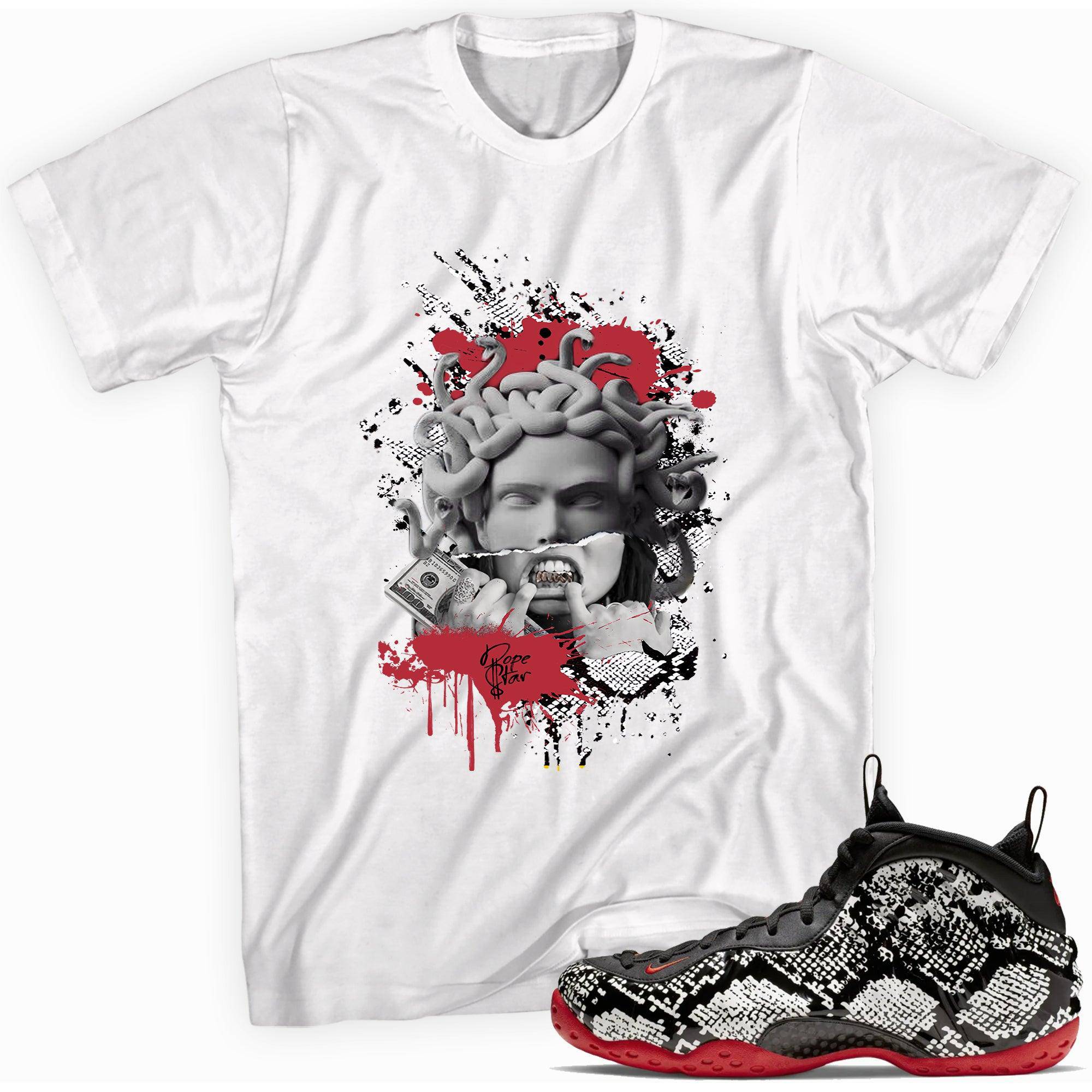 Air Foamposite One Albino Snakeskin Shirt Medusa