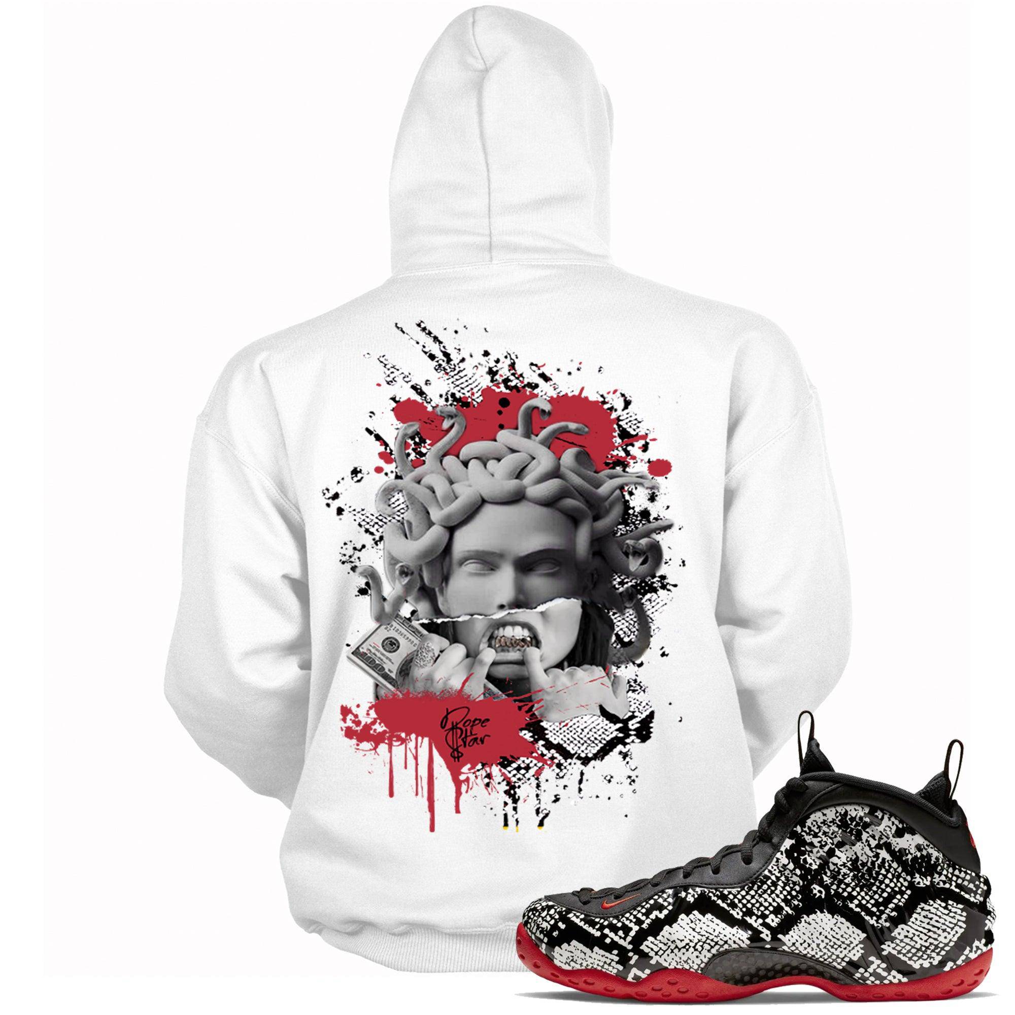 Air Foamposite One Albino Snakeskin Hoodie Medusa