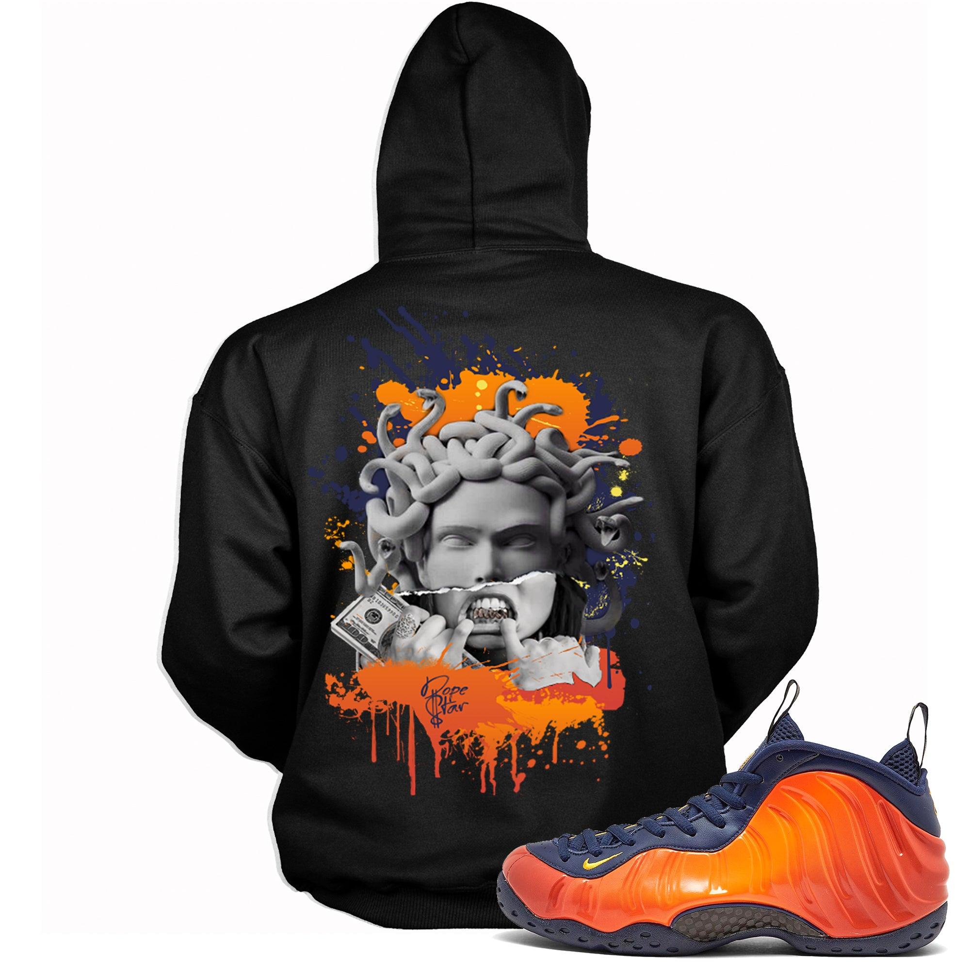 Air Foamposite One Blud Void Rugged Orange Hoodie Medusa