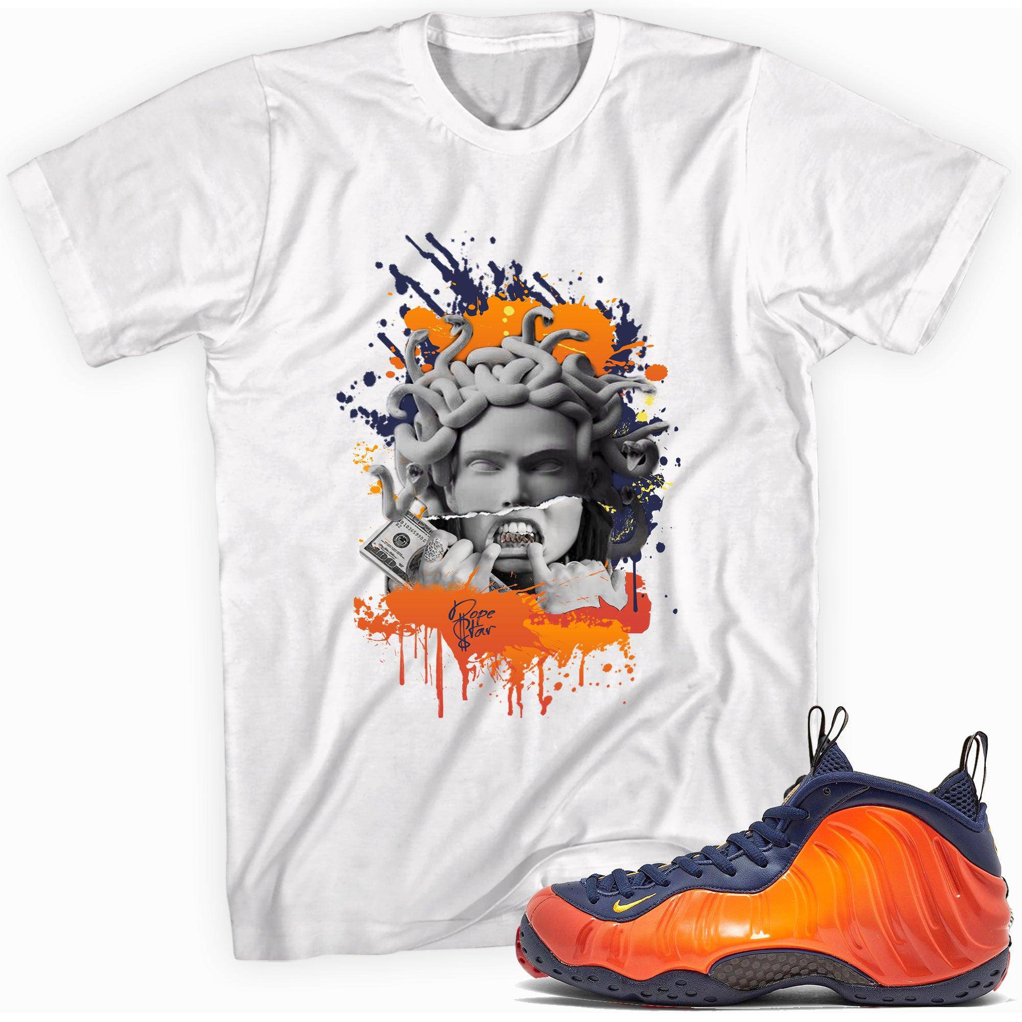 Air Foamposite One Blud Void Rugged Orange Shirt Medusa