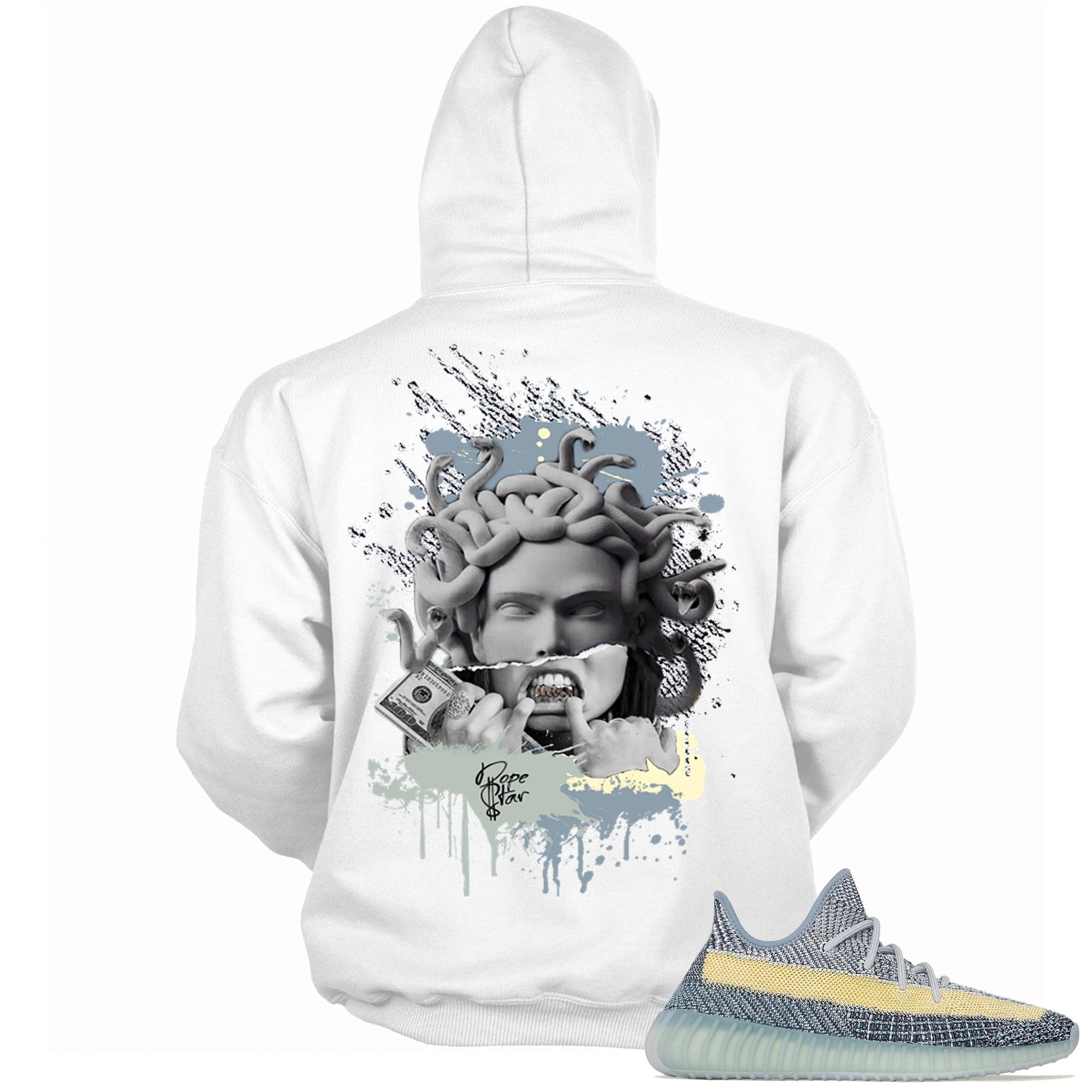 Yeezy 350 V2 Ash Blue 2021 Hoodie Medusa