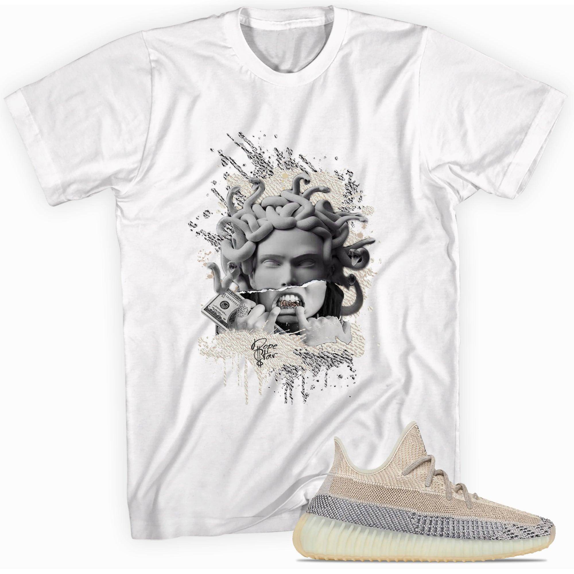 Yeezy Boost 350 V2 Ash Pearl Shirt Medusa