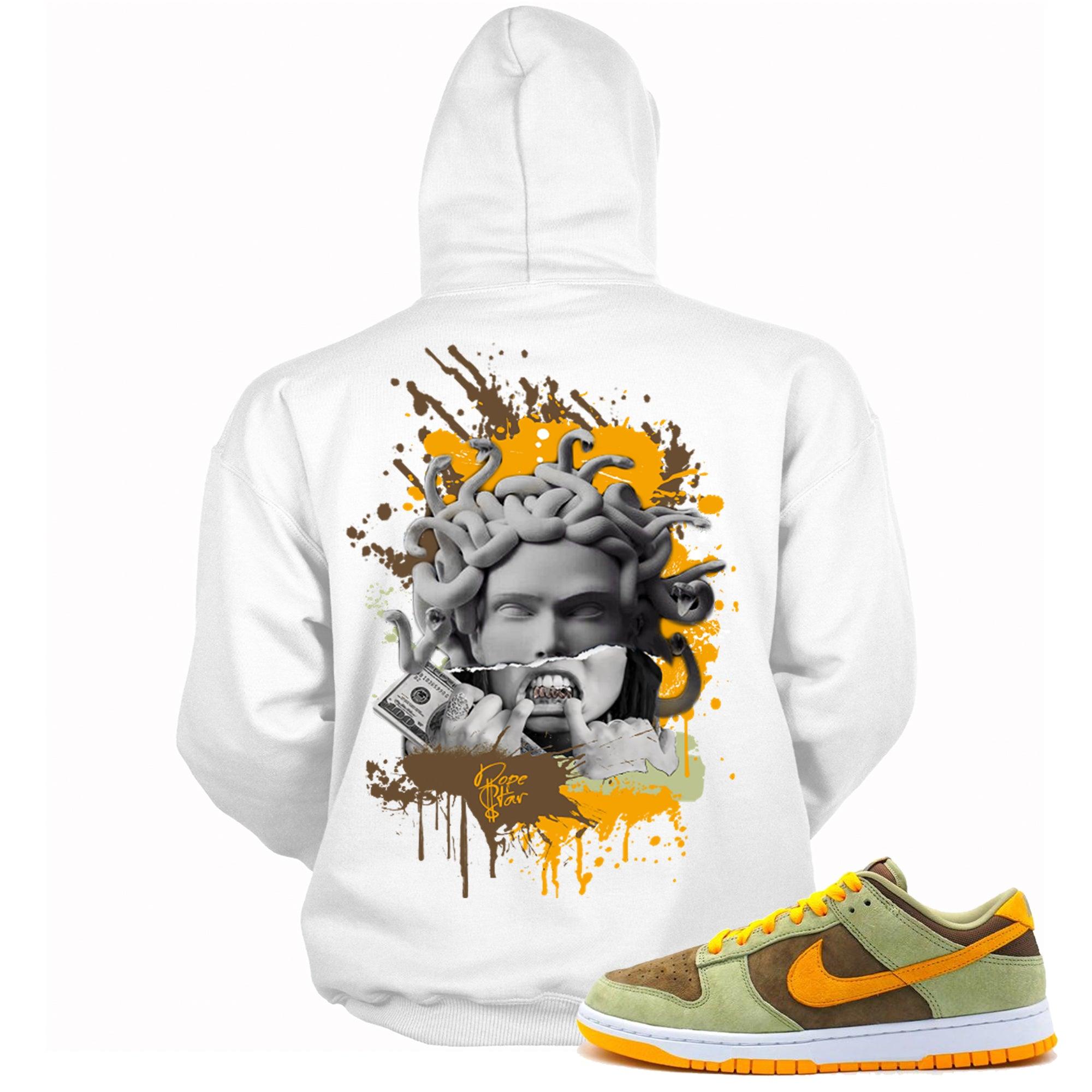 Dunk Low Olive Brown Orange Hoodie Medusa