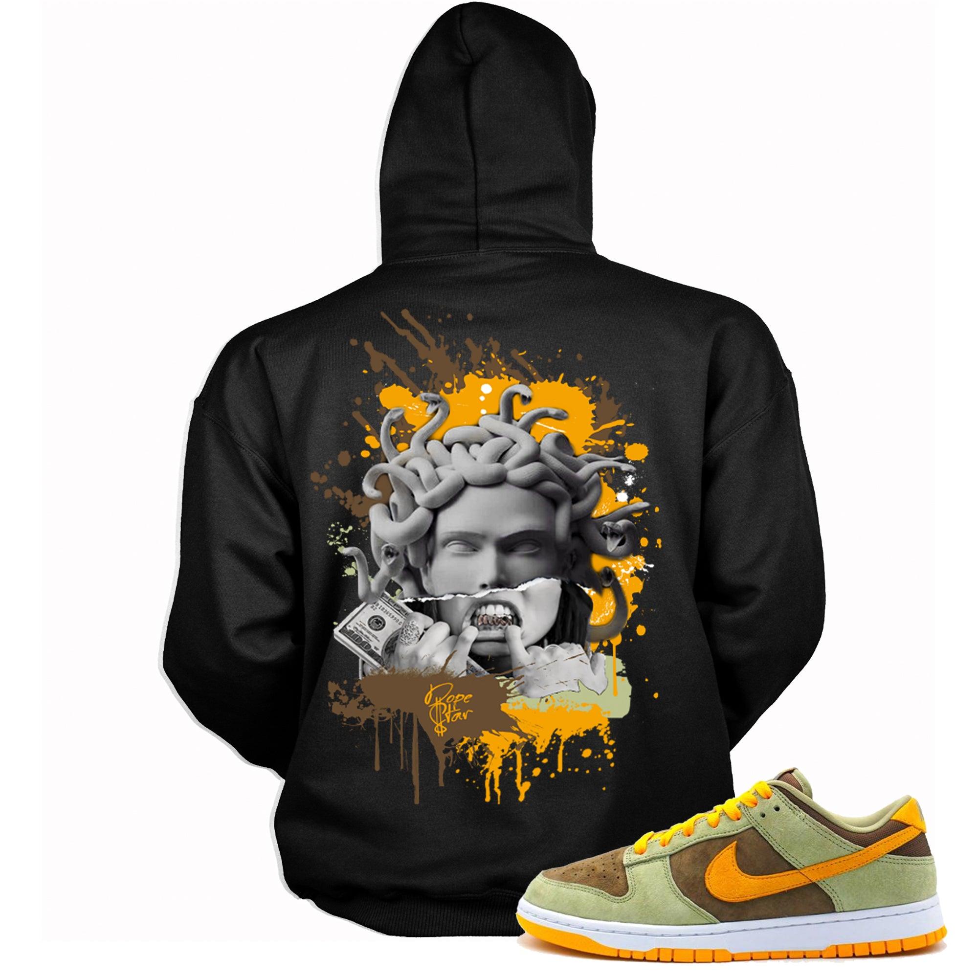 Dunk Low Olive Brown Orange Hoodie Medusa