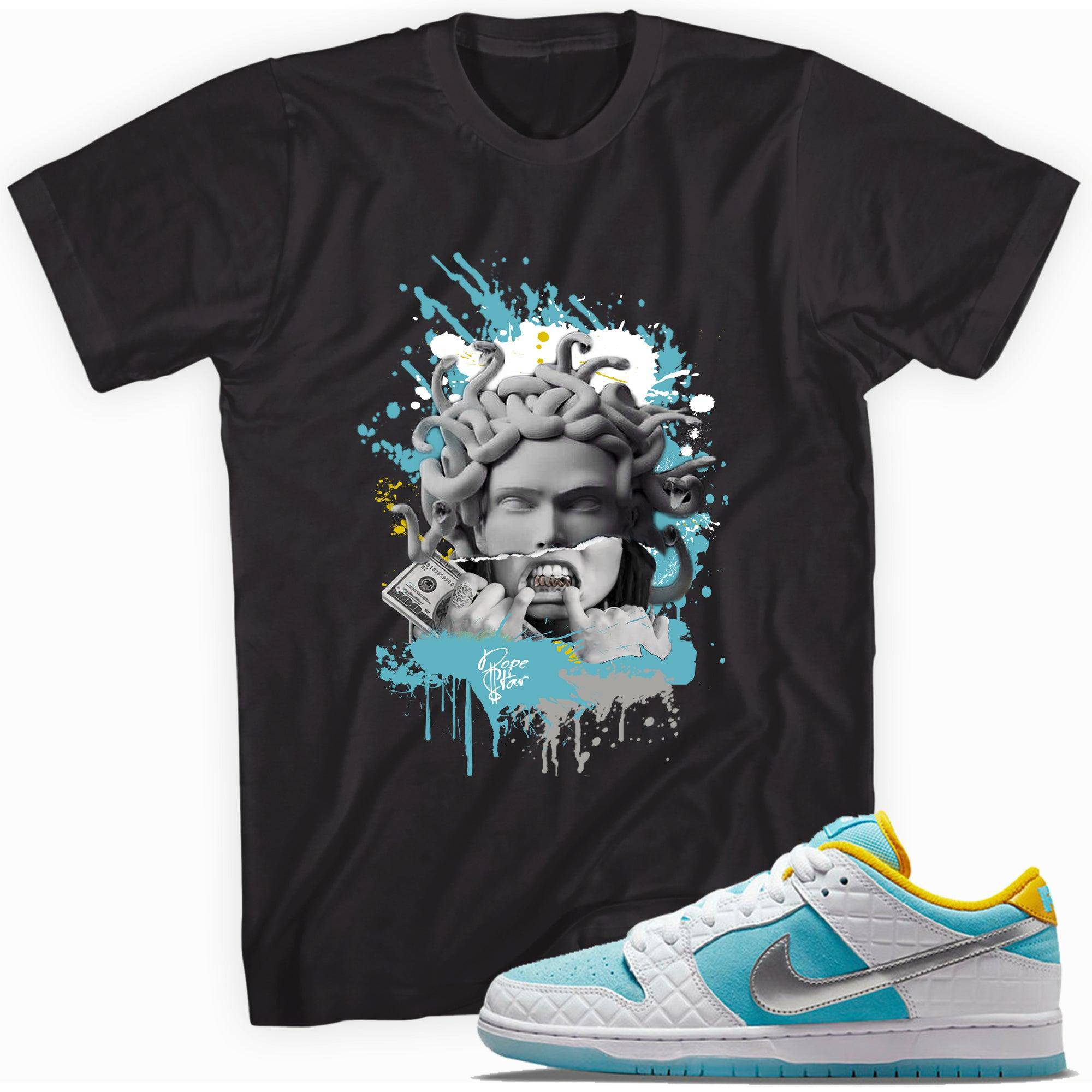 SB Dunk Low Pro FTC Lagoon Pulse Shirt Medusa