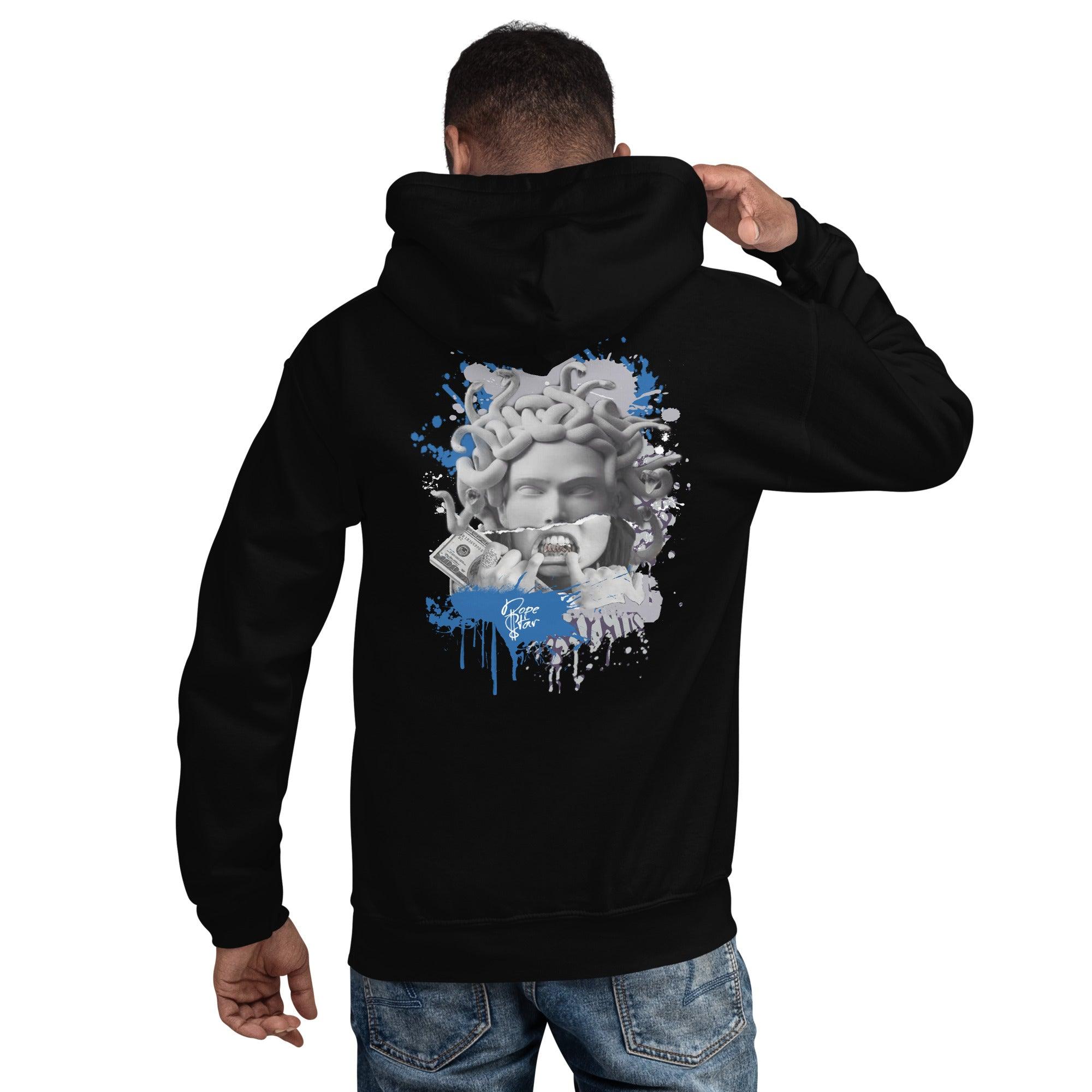 3 Racer Blue Hoodie Medusa