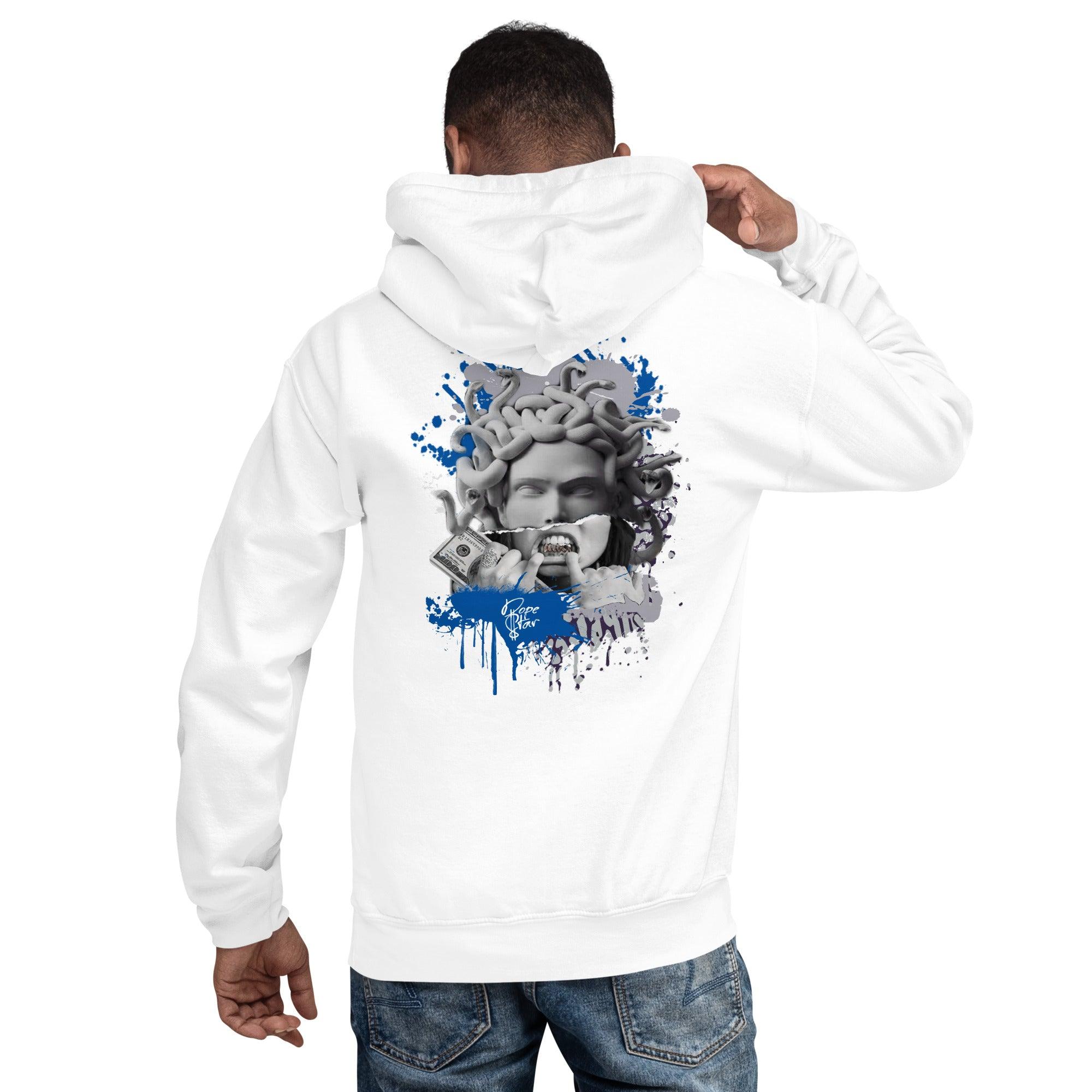 3 Racer Blue Hoodie Medusa