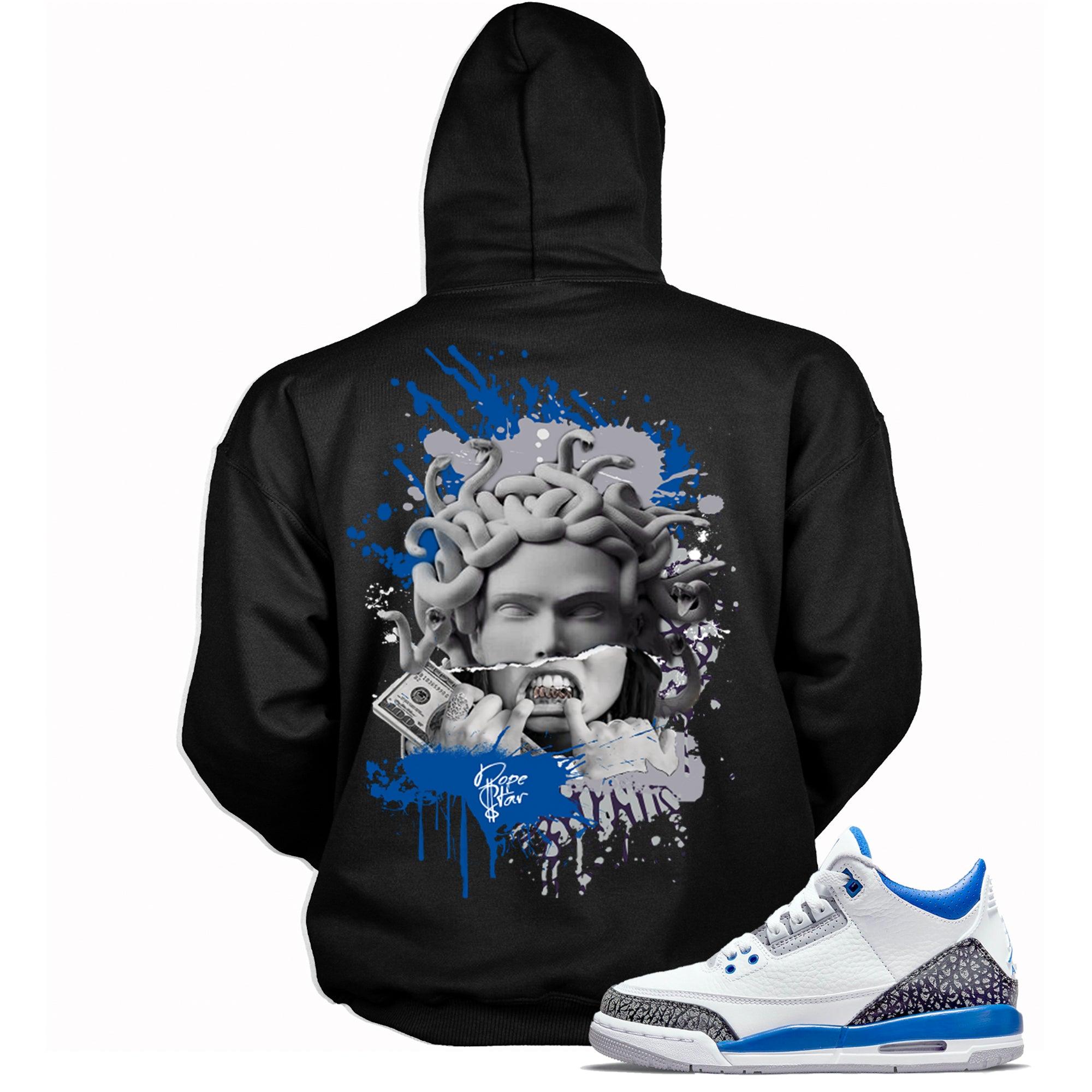 3 Racer Blue Hoodie Medusa