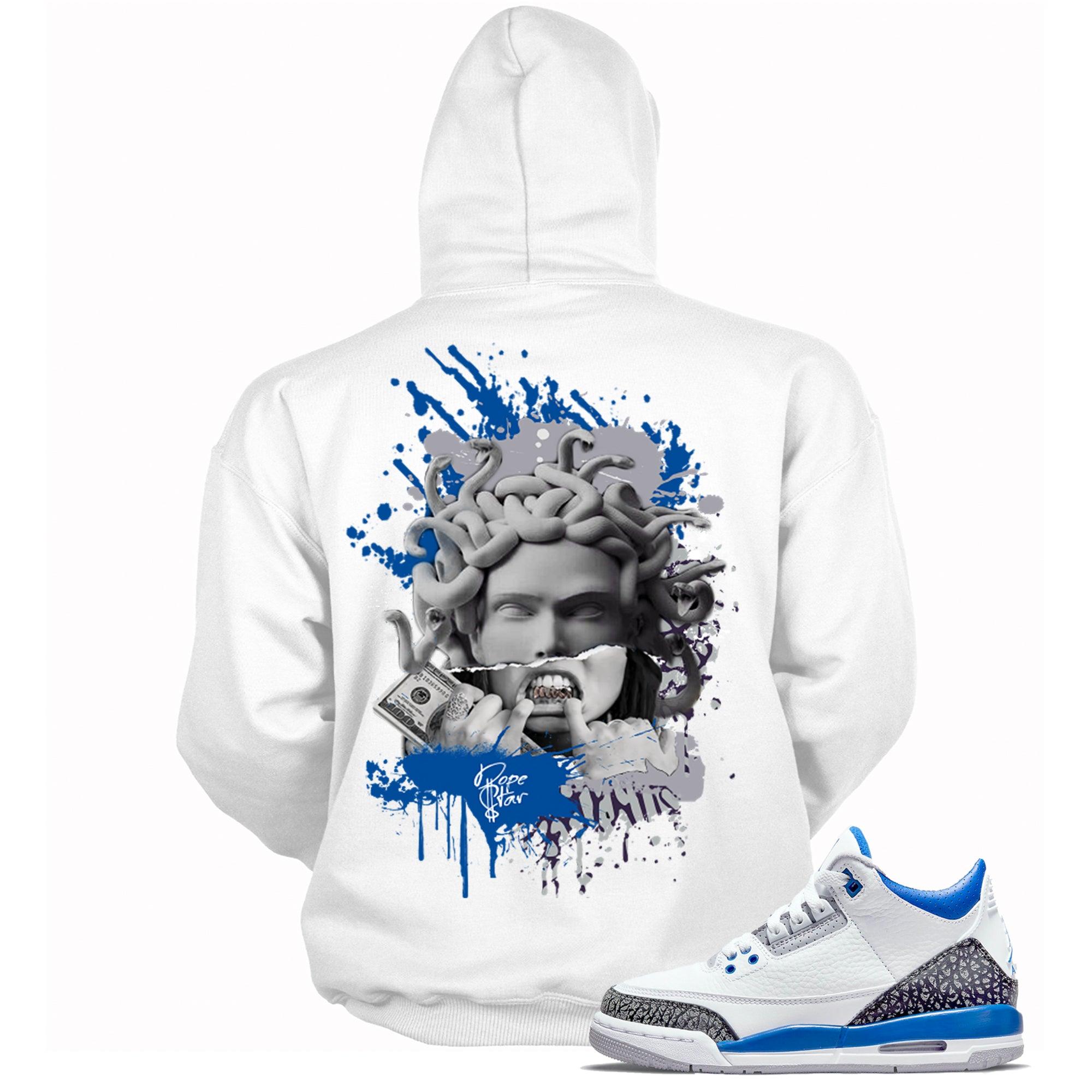 3 Racer Blue Hoodie Medusa