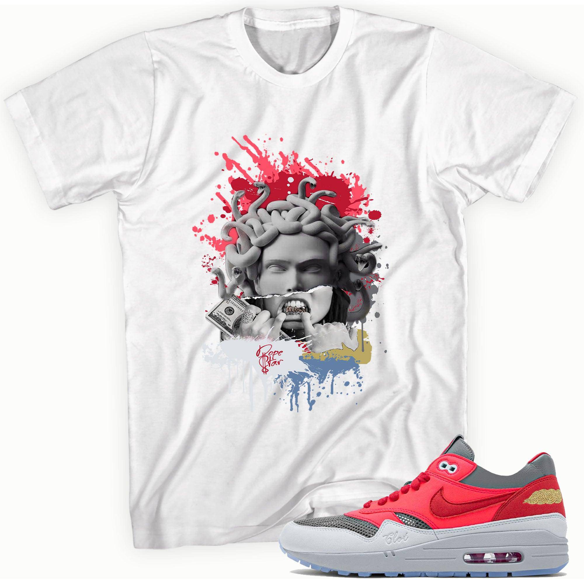 Air Max 1 Clot Solar Red Shirt Medusa