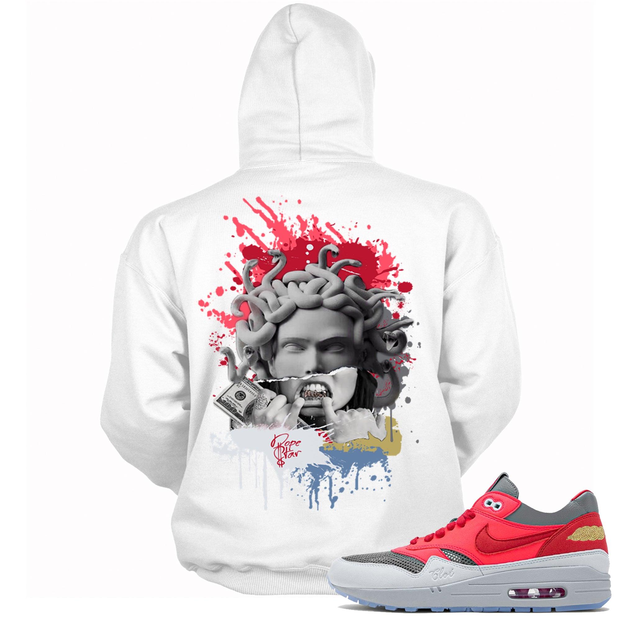 Air Max 1 Clot Solar Red Hoodie Medusa