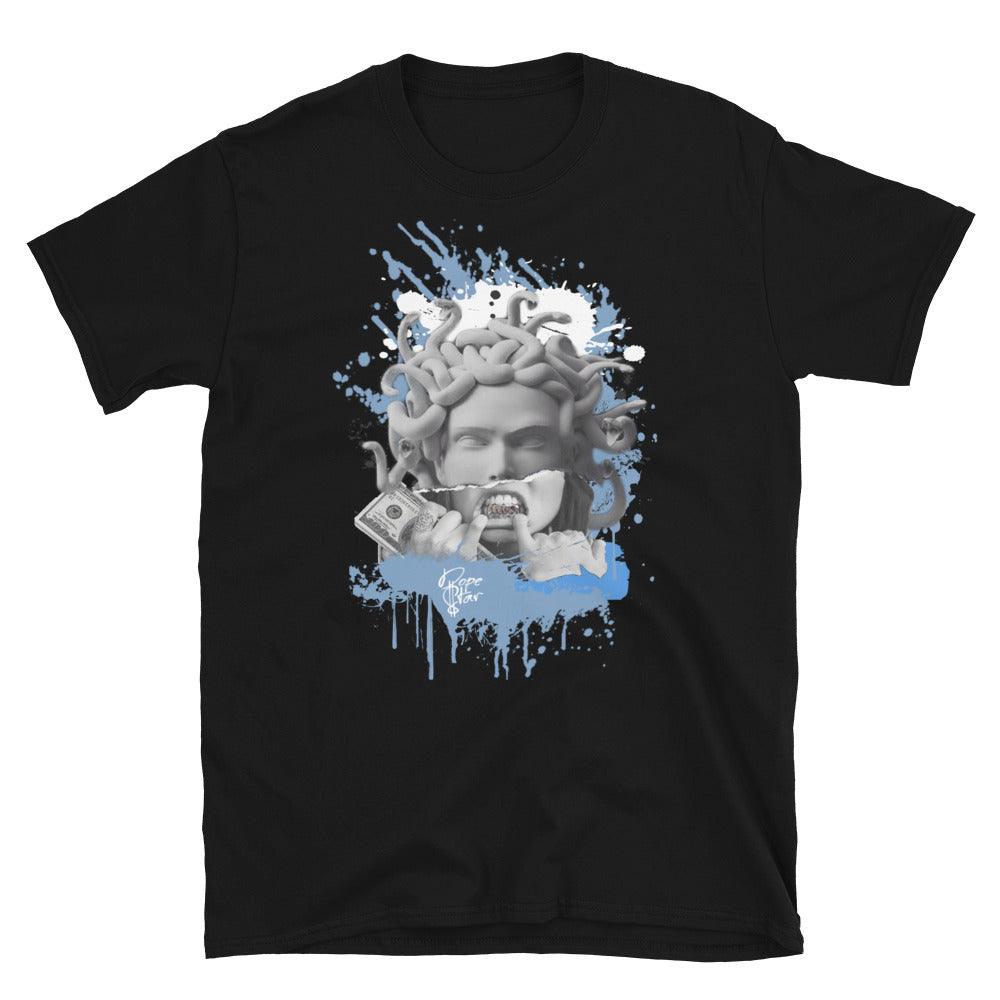 1 High White University Blue Black Shirt Medusa