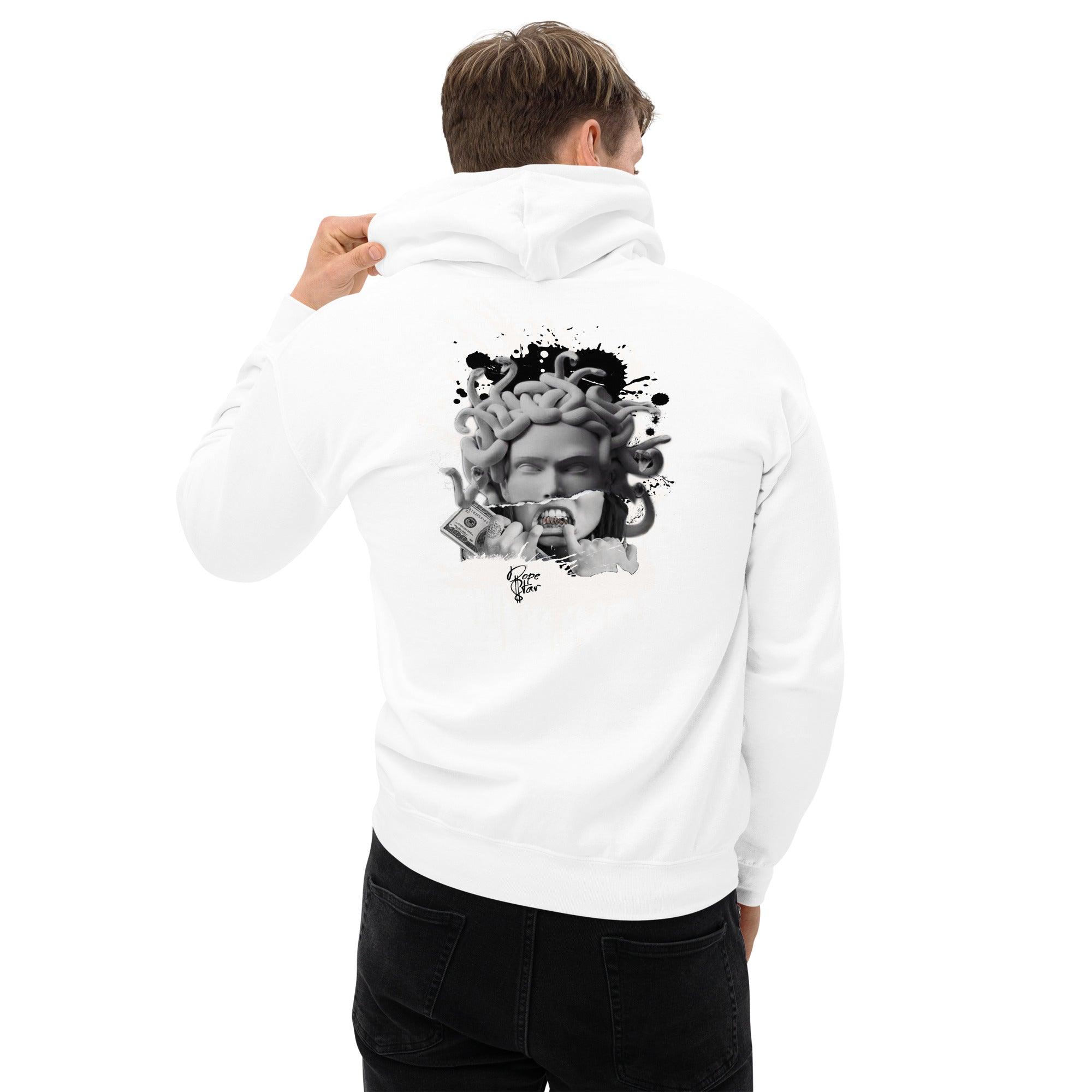 Air Force 1 Low '07 White Black Pebbled Leather Hoodie Medusa