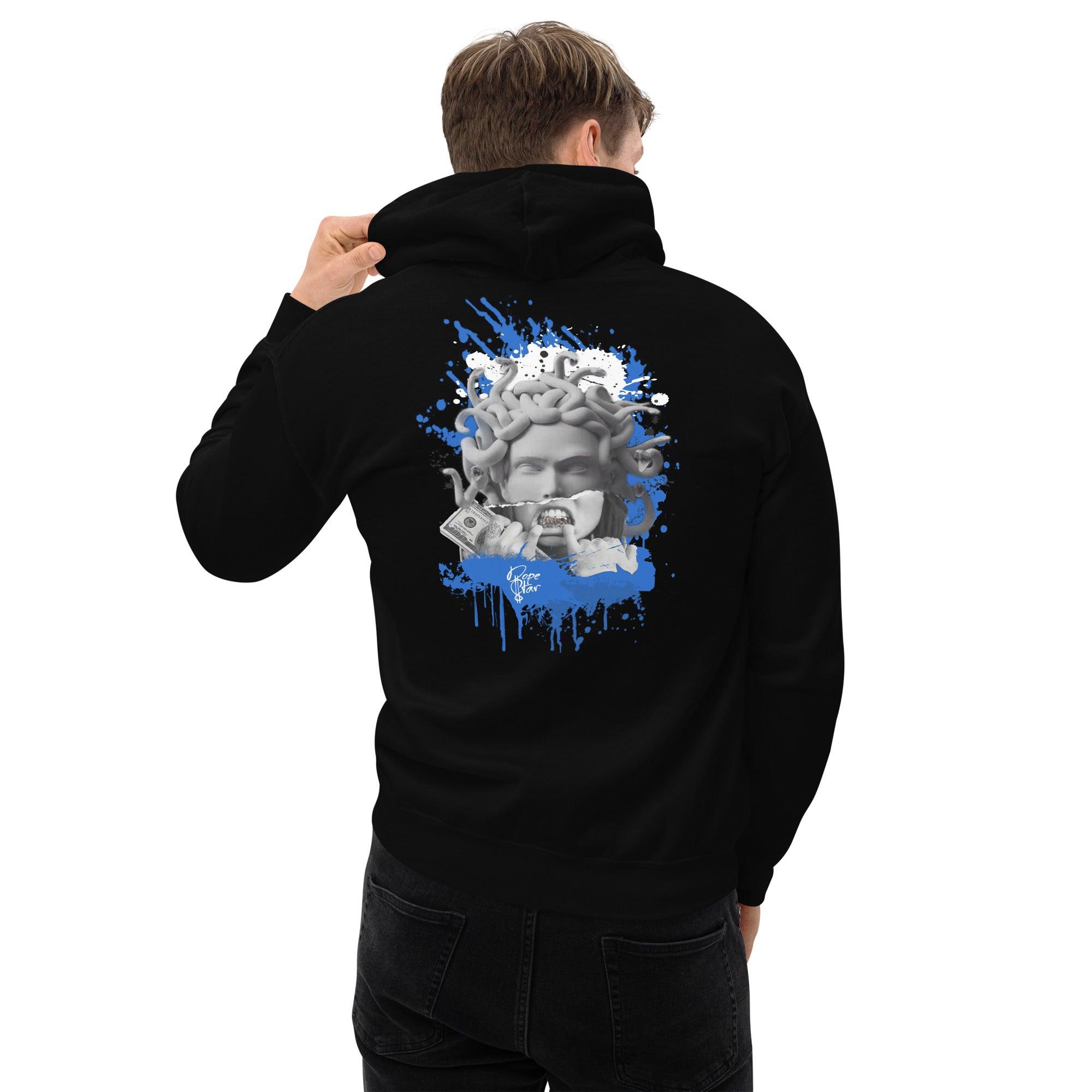 1 Mid White Black Royal Hoodie Medusa