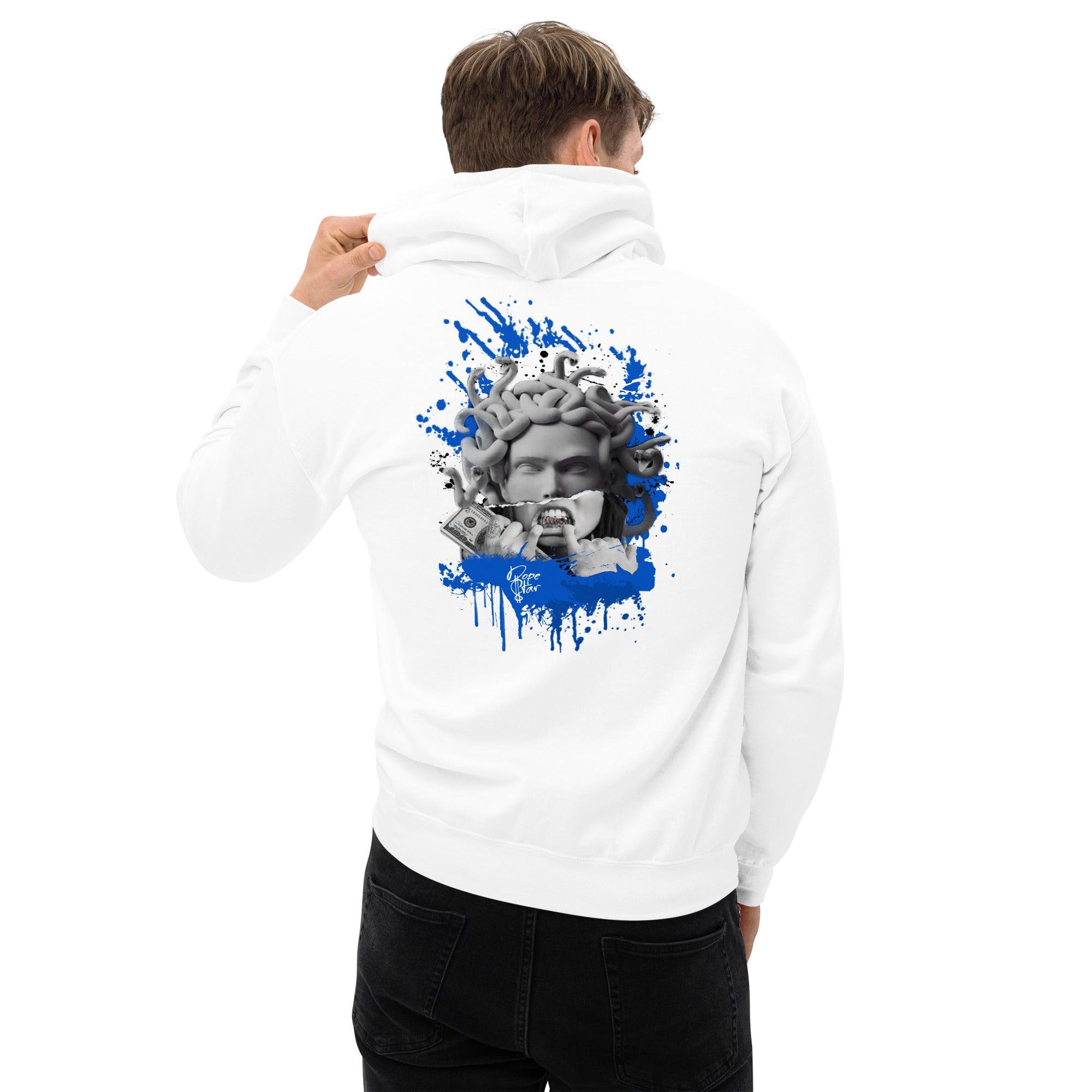 1 Mid White Black Royal Hoodie Medusa