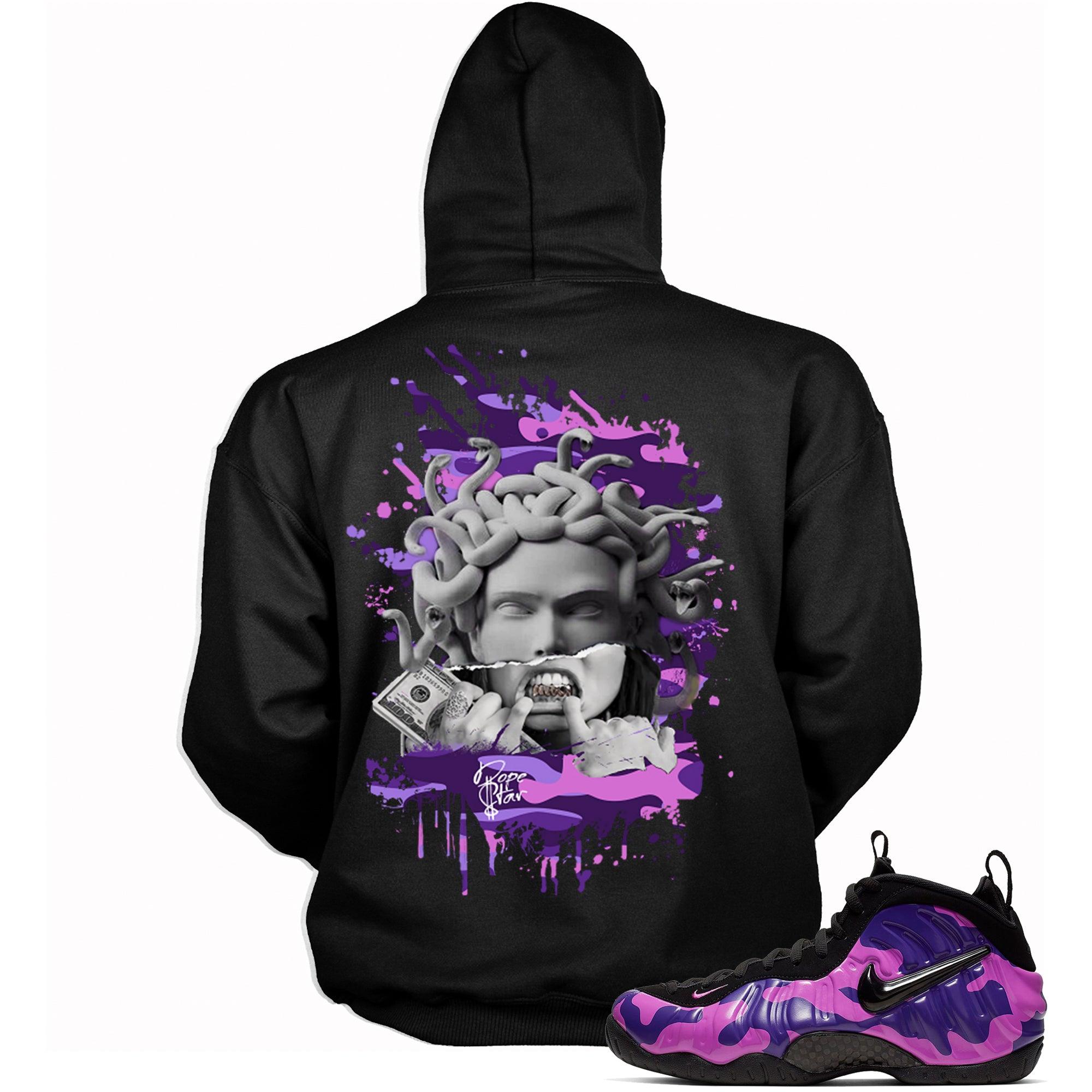 Air Foamposite One Purple Camo Hoodie Medusa