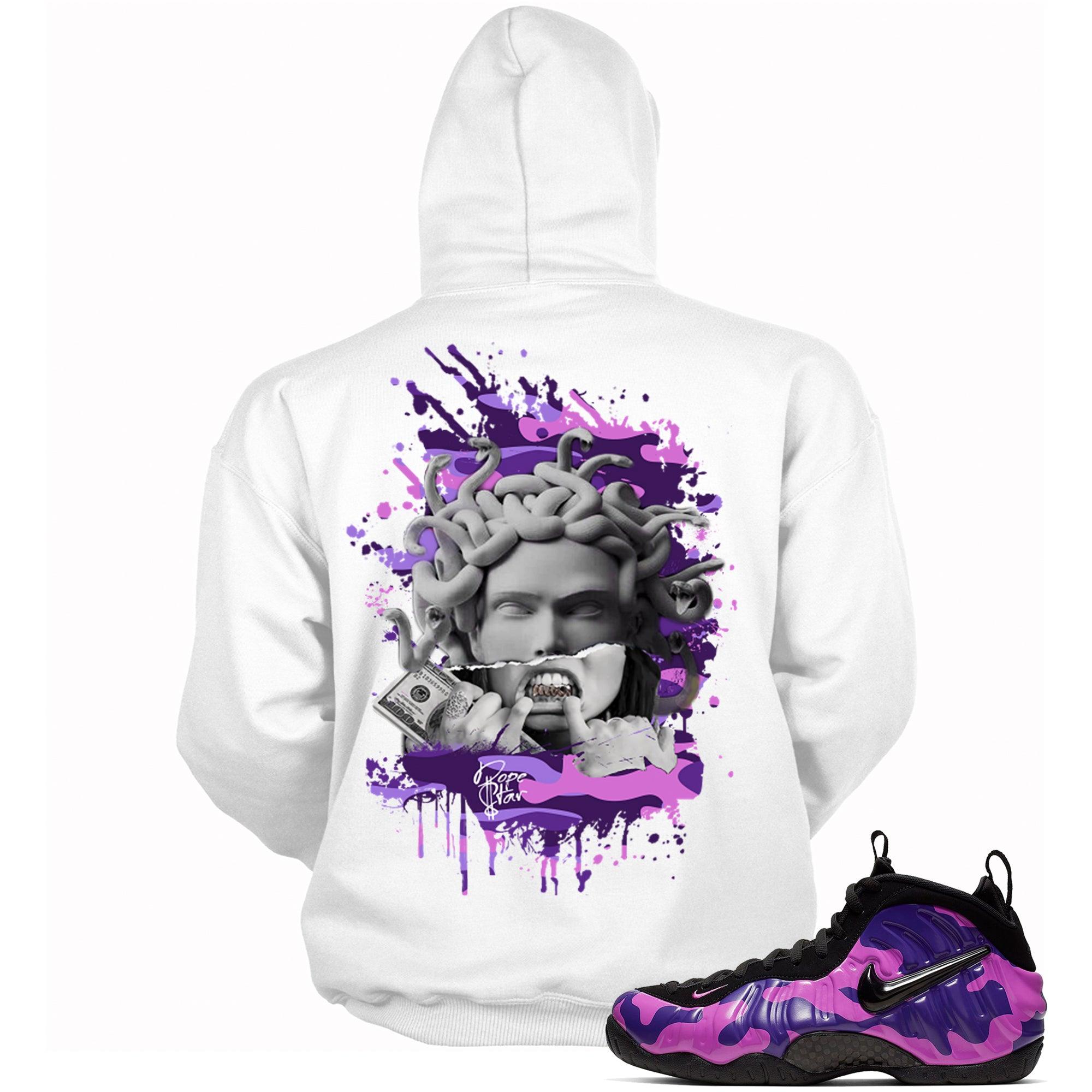 Air Foamposite One Purple Camo Hoodie Medusa