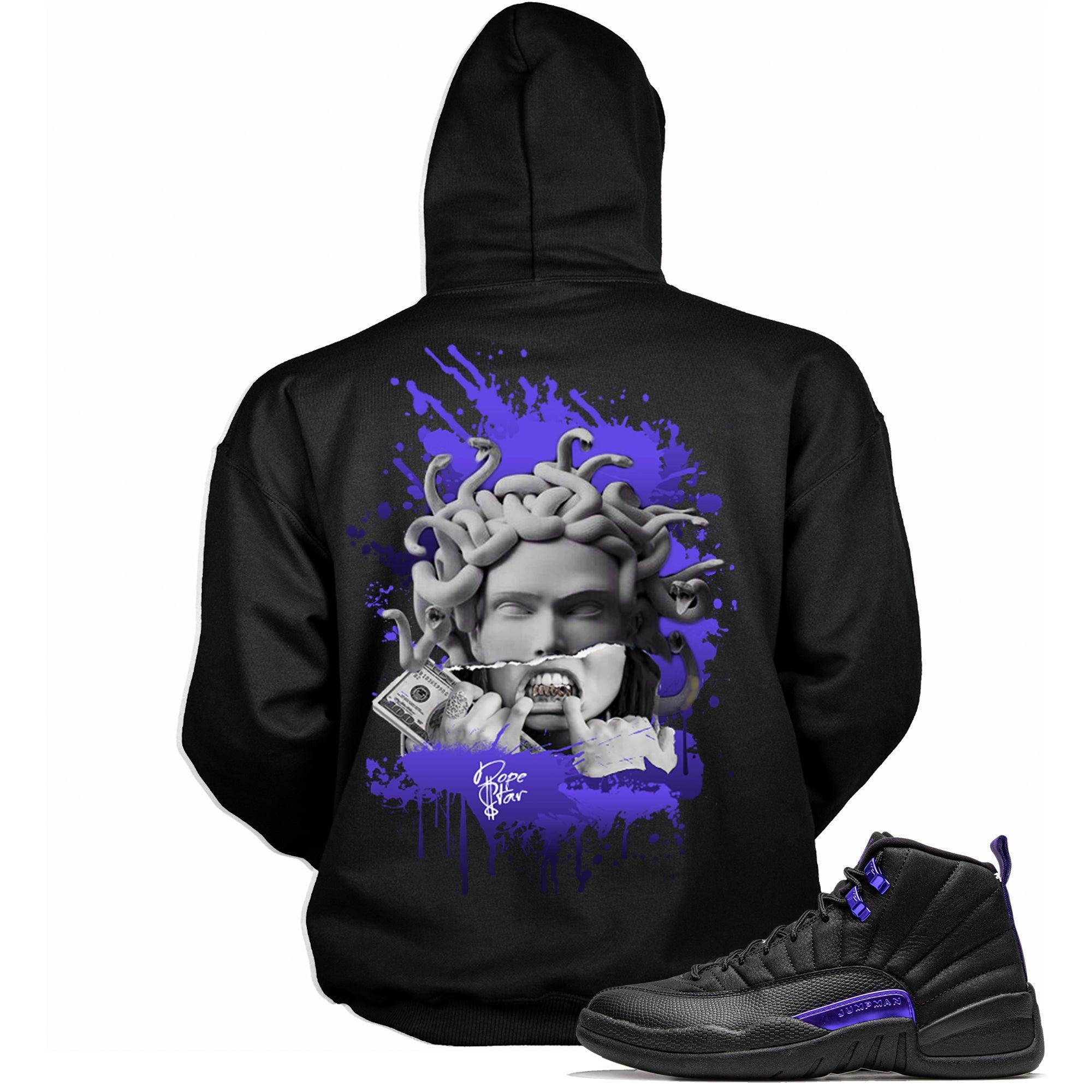 12 Black Dark Concord Hoodie Medusa