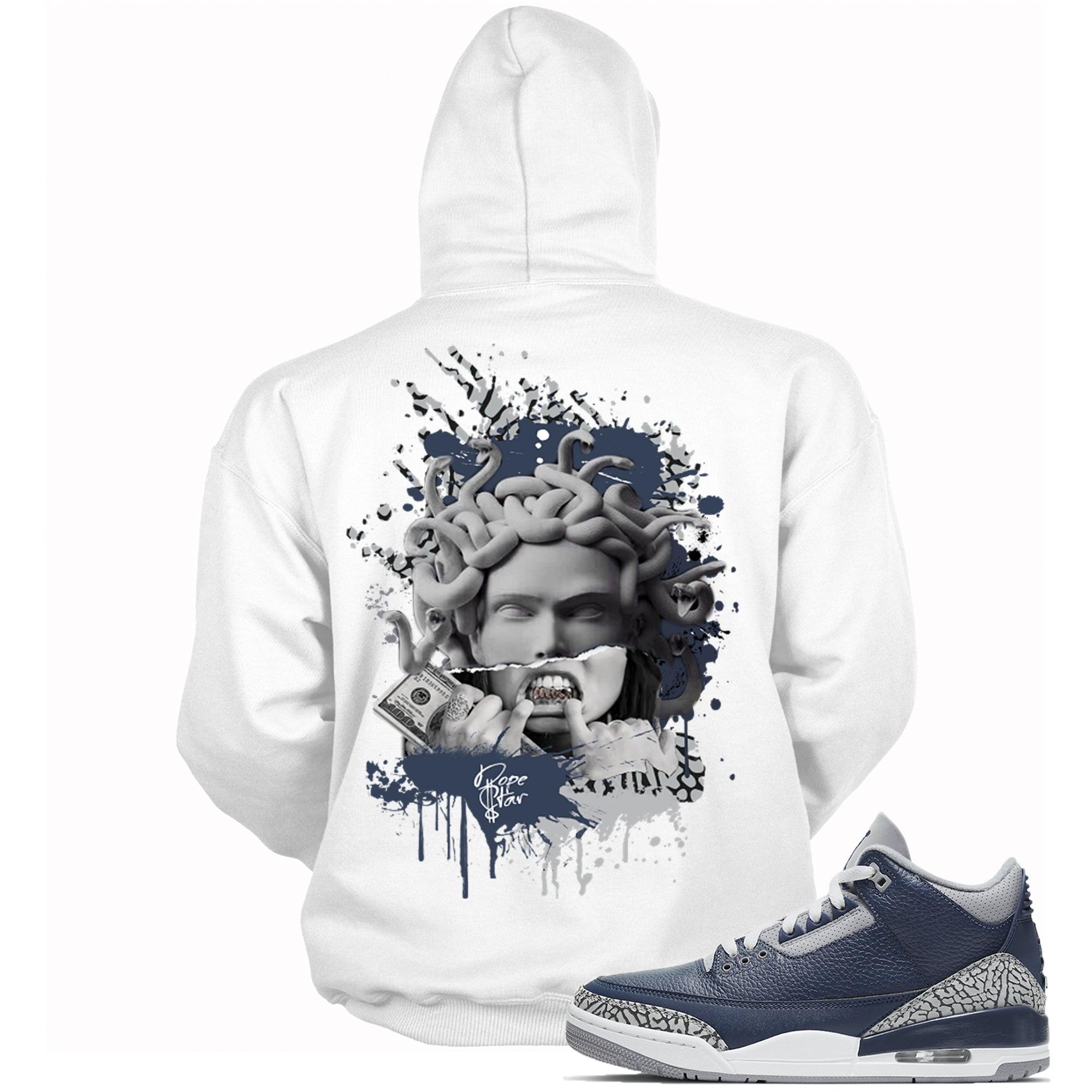 3 Midnight Navy Hoodie Medusa