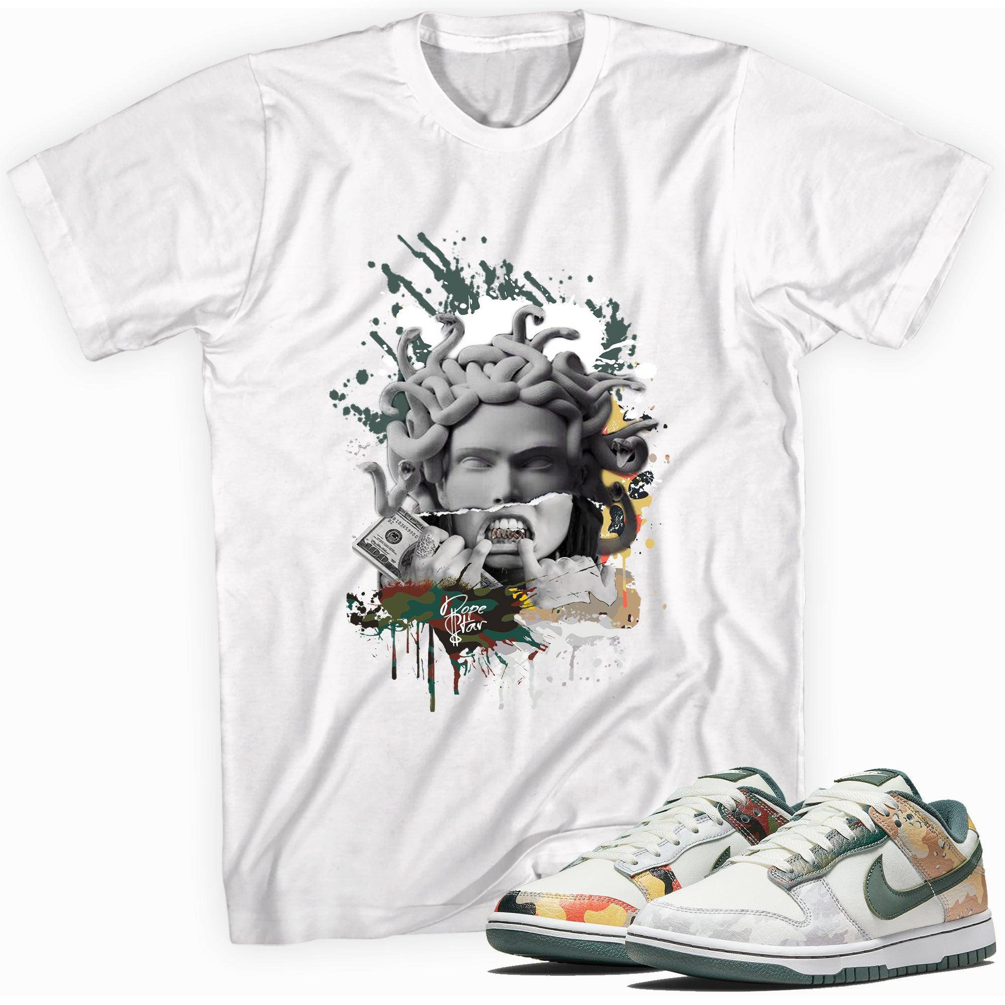 Dunk Low Sail Multi Camo Shirt Medusa