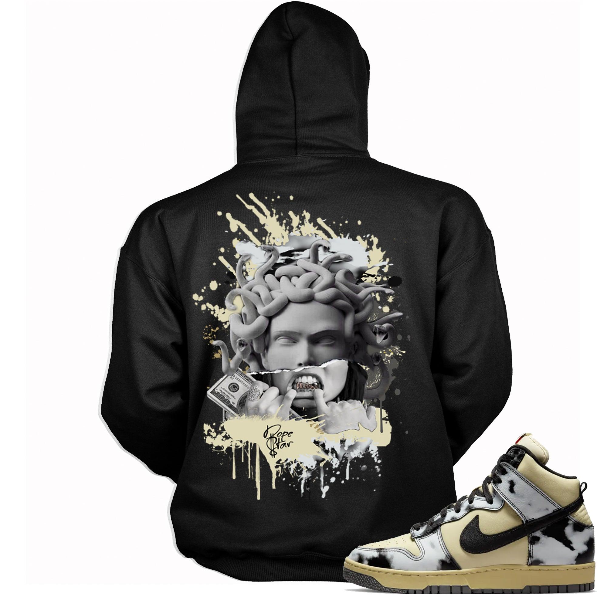 Dunk High 1985 Black Acid Wash Hoodie Medusa