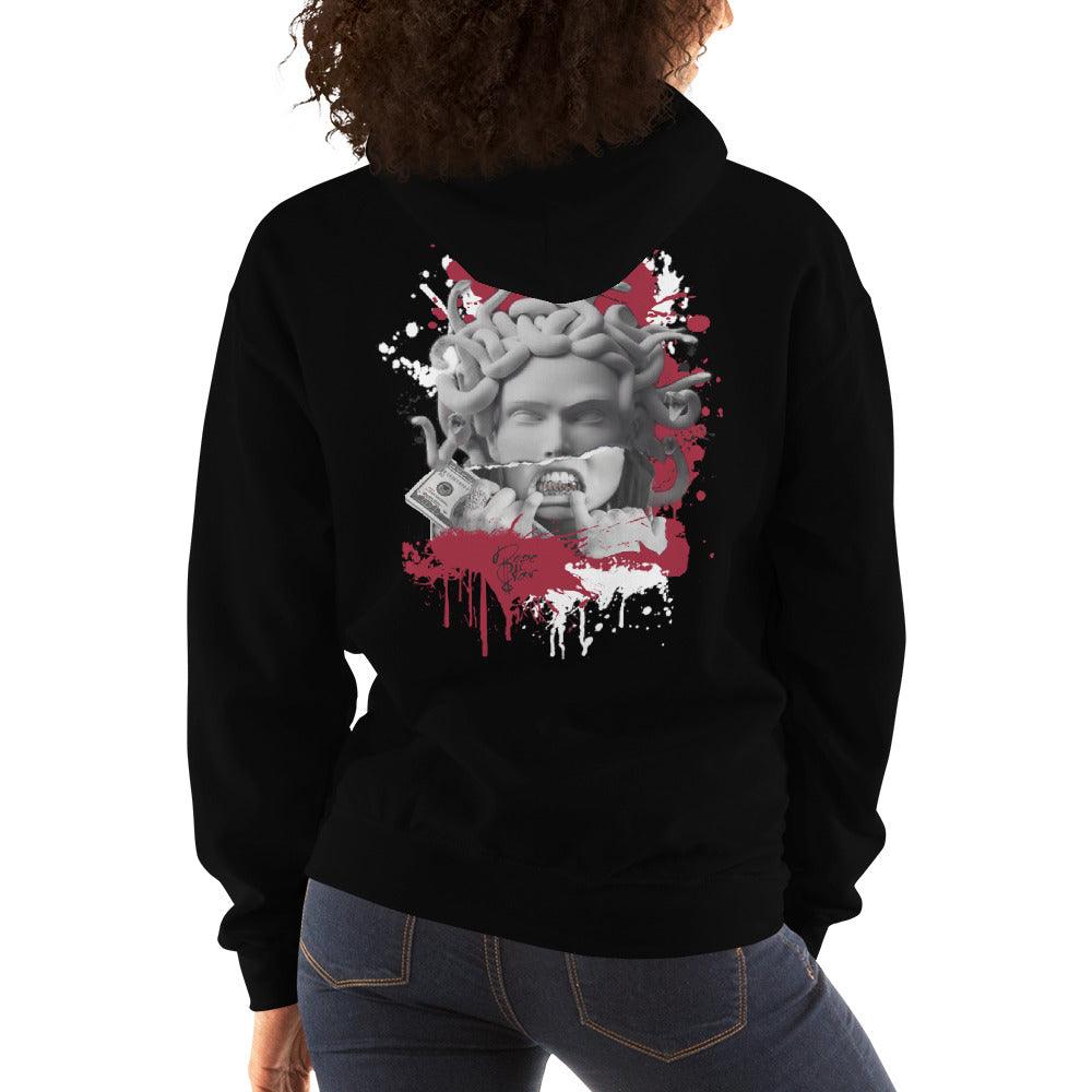 14 Low Red Lipstick Womens Hoodie Medusa