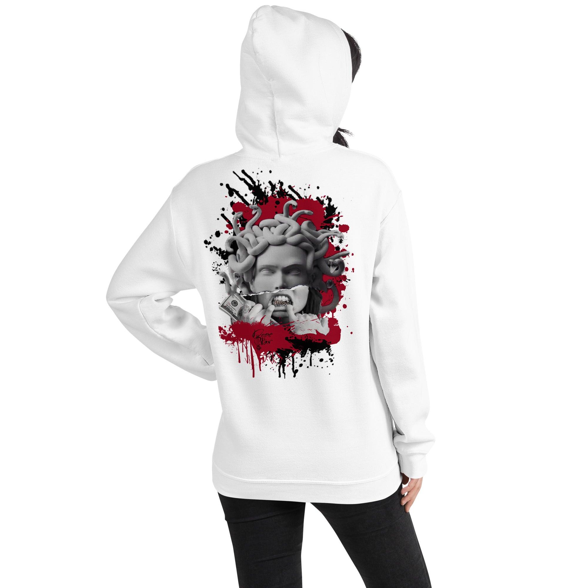 14 Low Red Lipstick Womens Hoodie Medusa