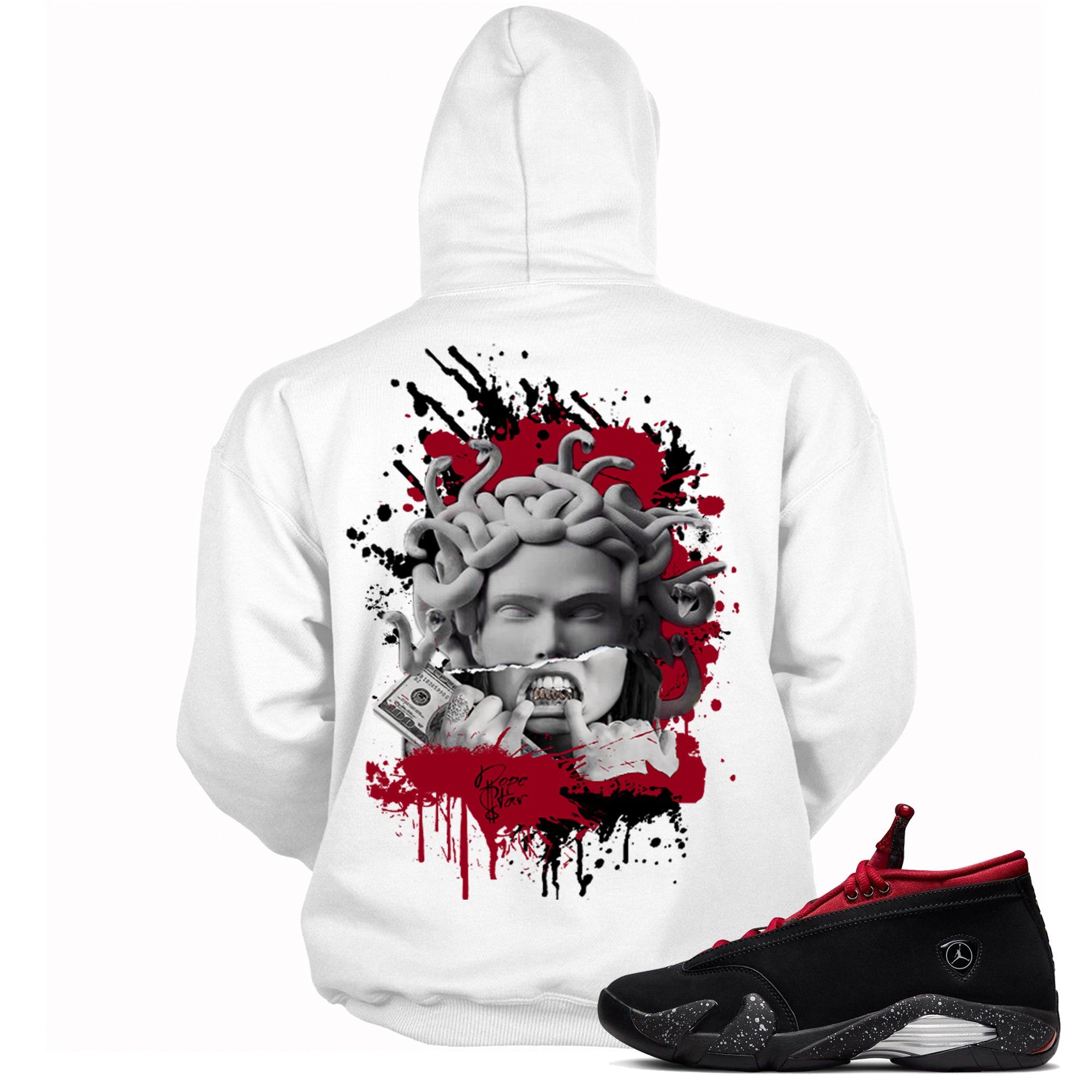 14 Low Red Lipstick Womens Hoodie Medusa