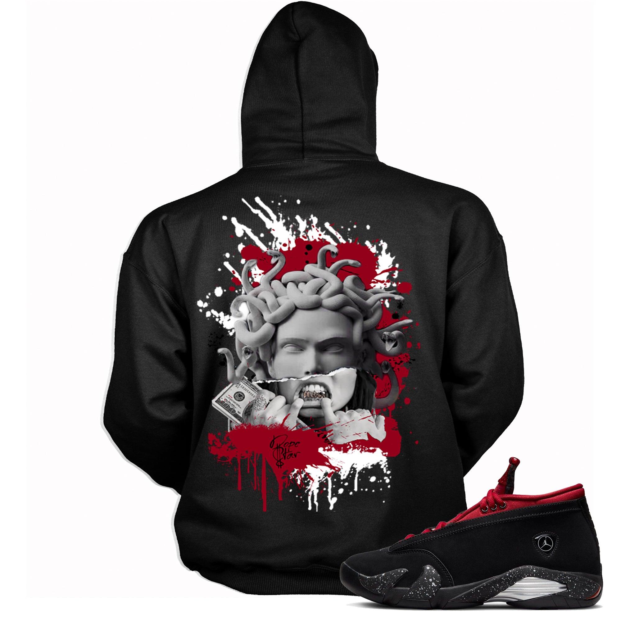 14 Low Red Lipstick Womens Hoodie Medusa