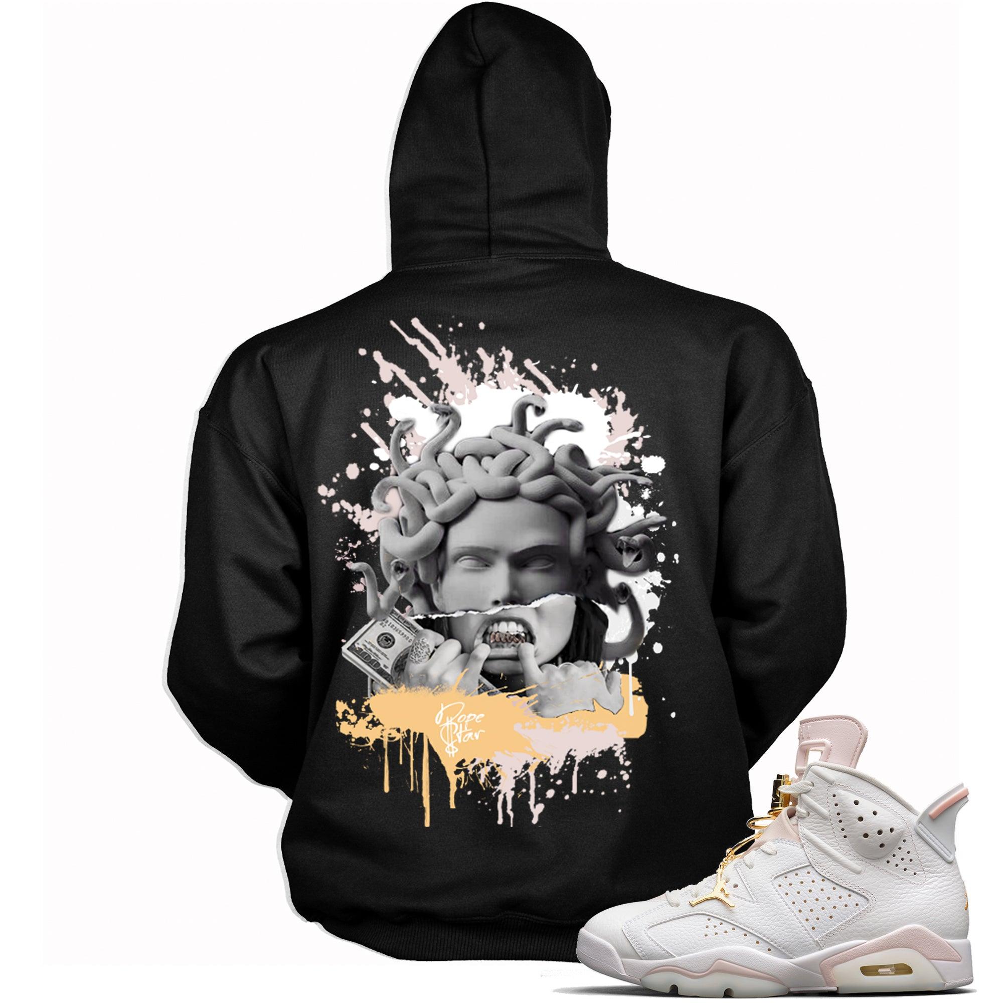 6 Gold Hoops Hoodie Medusa