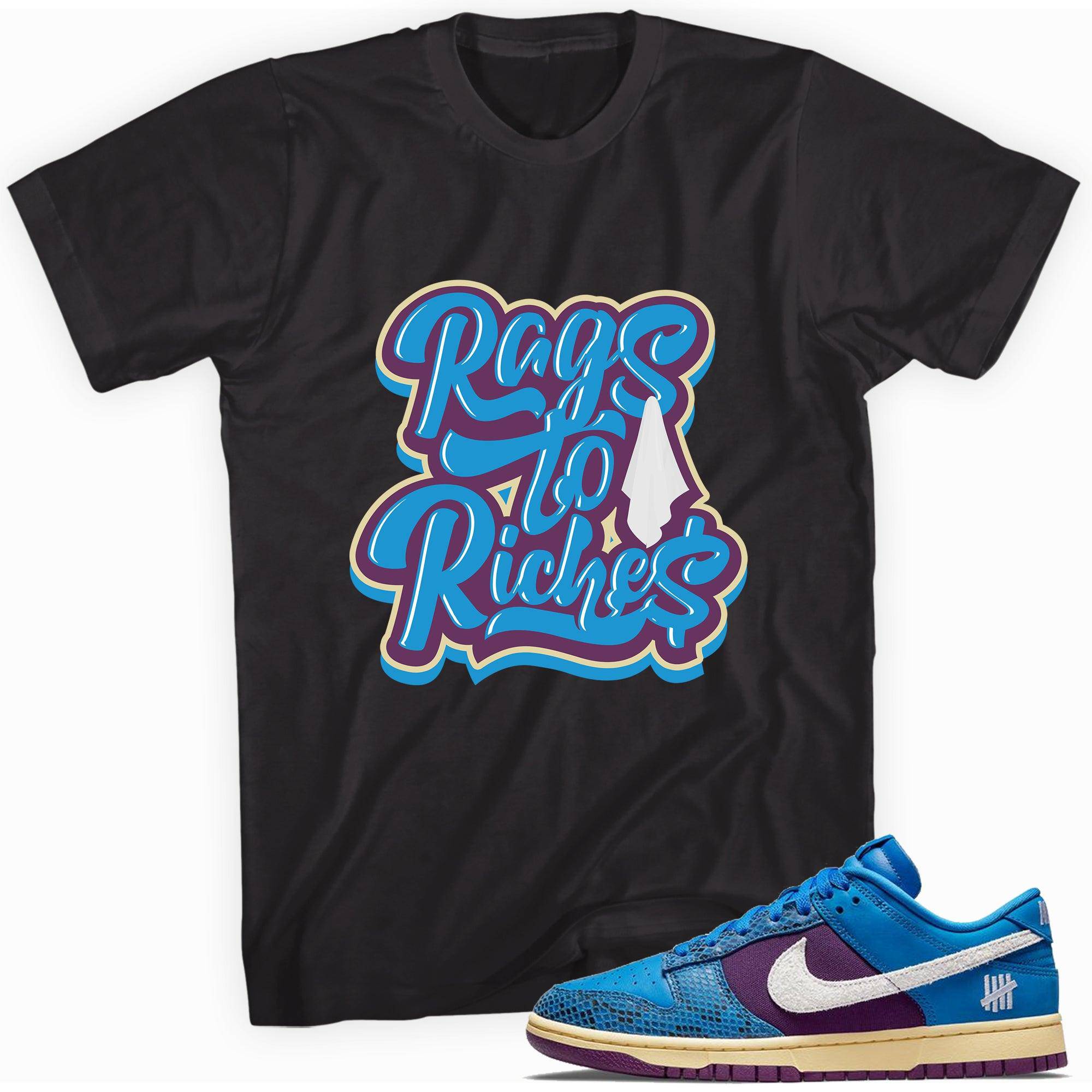 Dunk Low Undefeated 5 On It Dunk vs AF1 Shirt Rags To Riches