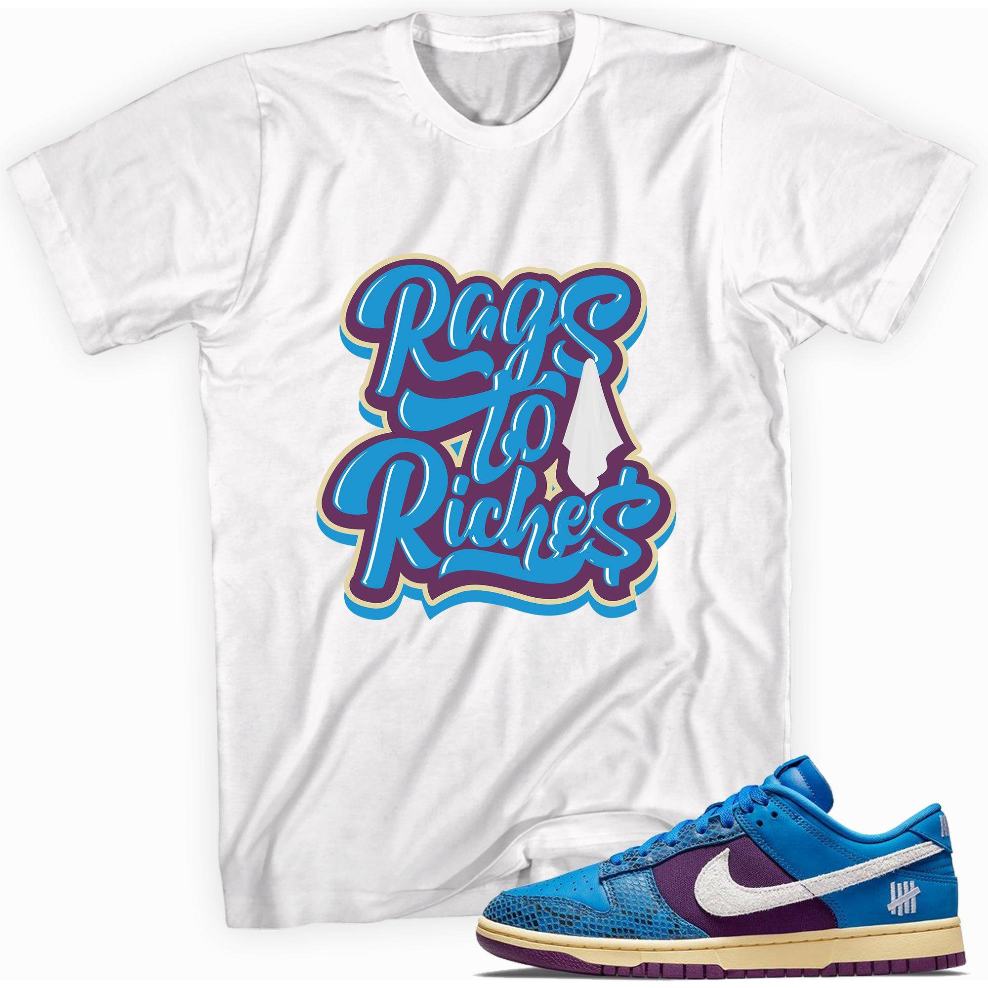 Dunk Low Undefeated 5 On It Dunk vs AF1 Shirt Rags To Riches